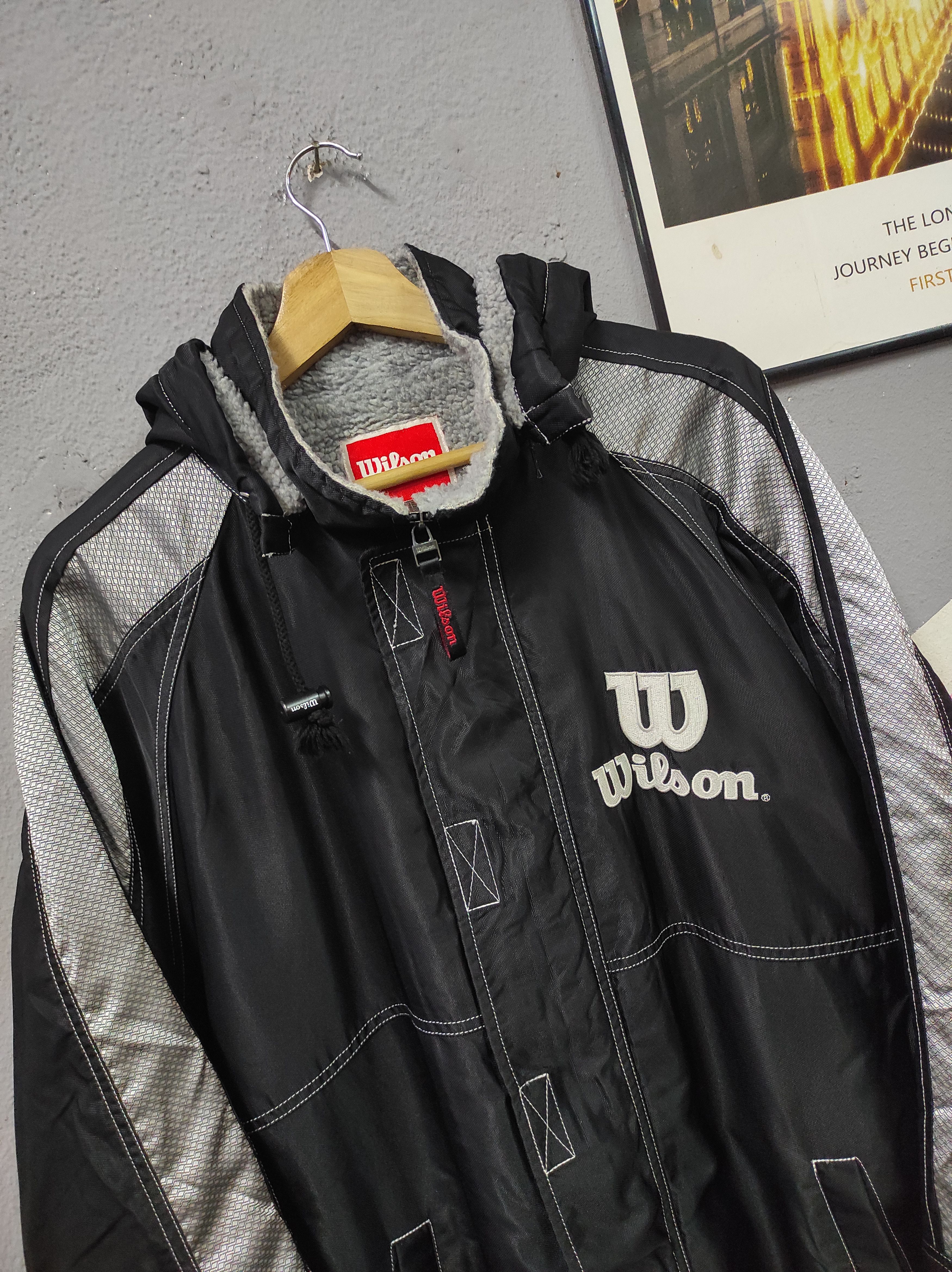 Vintage × Wilson WILSON EMBROIDERY LOGO PARKA JACKET HOODED Size US L / EU 52-54 / 3 - 4 Thumbnail