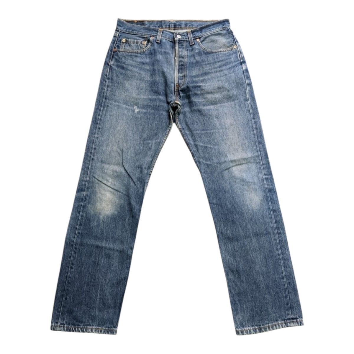 Levi's Vintage 1993 Levi's 501 Distressed Jeans Made in UK Size US 32 / EU 48 - 1 Thumbnail