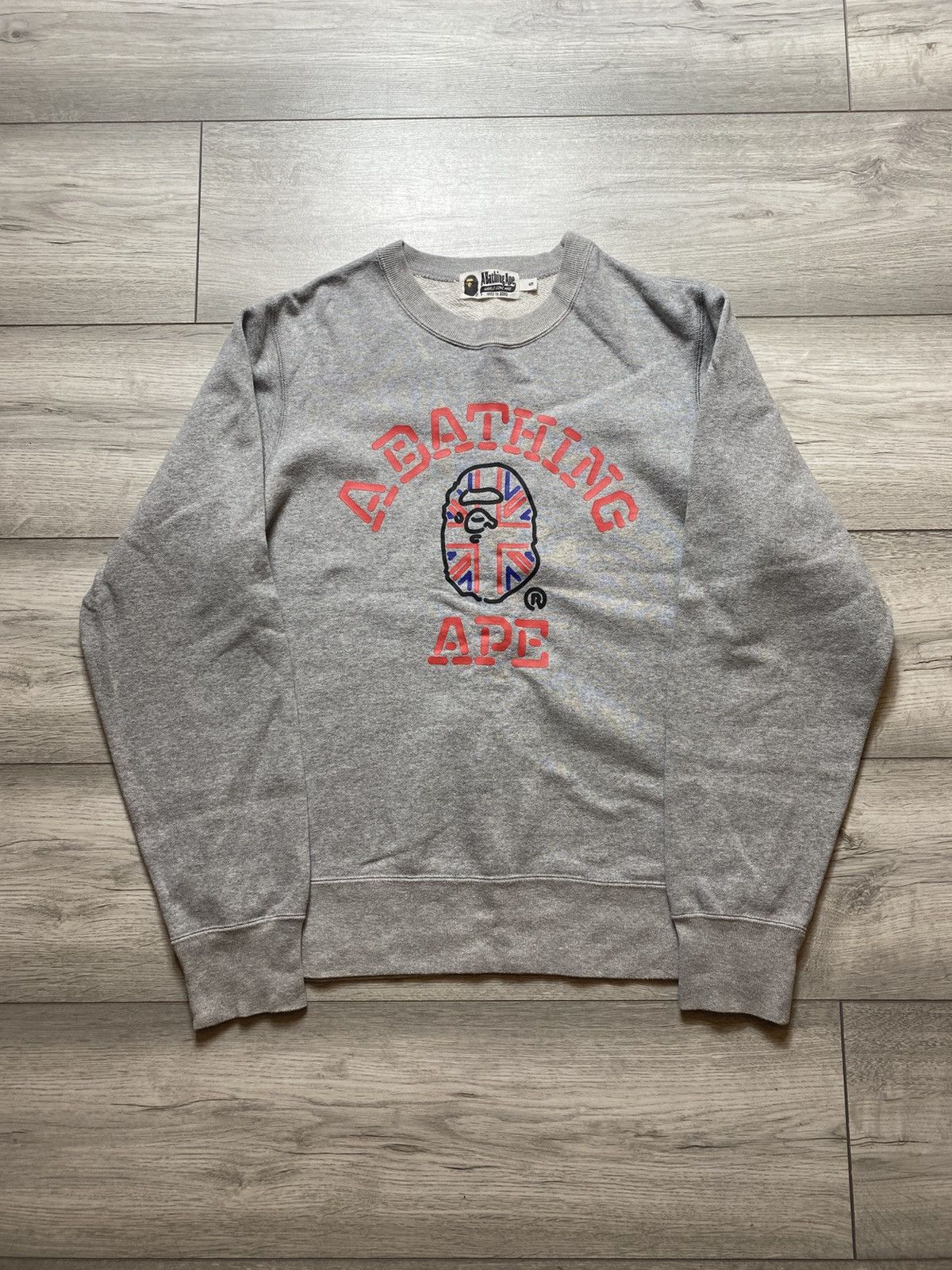 Bape Bape union jack logo sweatshirt Size US S / EU 44-46 / 1 - 1 Thumbnail