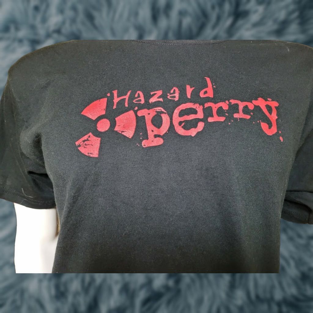 Jerzees VINTAGE Hazard Perry Band Logo T Shirt Large Jerzees Graphic Tee Men Black 00s Toledo OH Mens Shirts T-Shirt Band 00s Rock Size US L / EU 52-54 / 3 - 1 Thumbnail