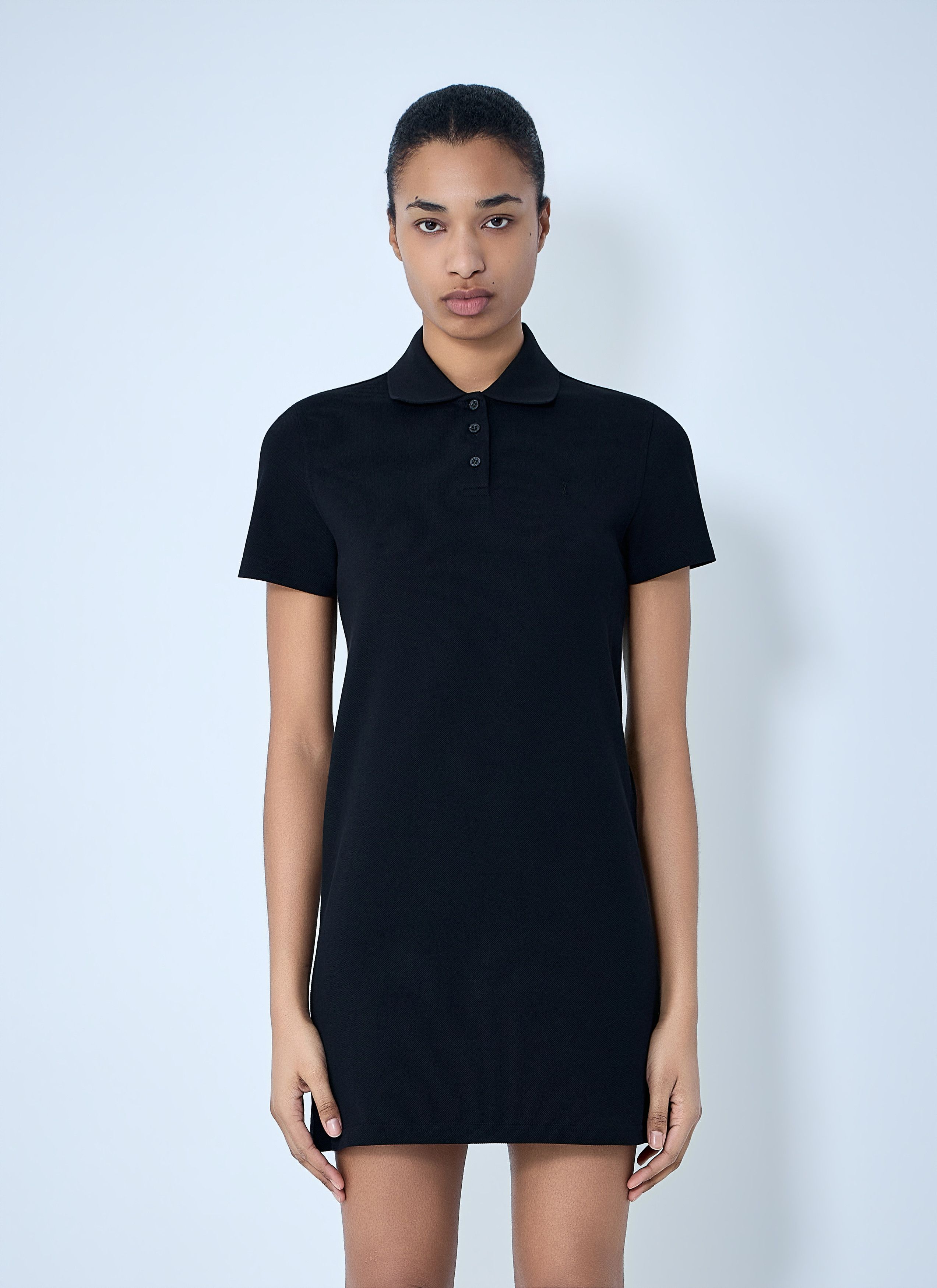 Saint Laurent Paris Polo Mini Dress Size S / US 4 / IT 40 - 1 Thumbnail