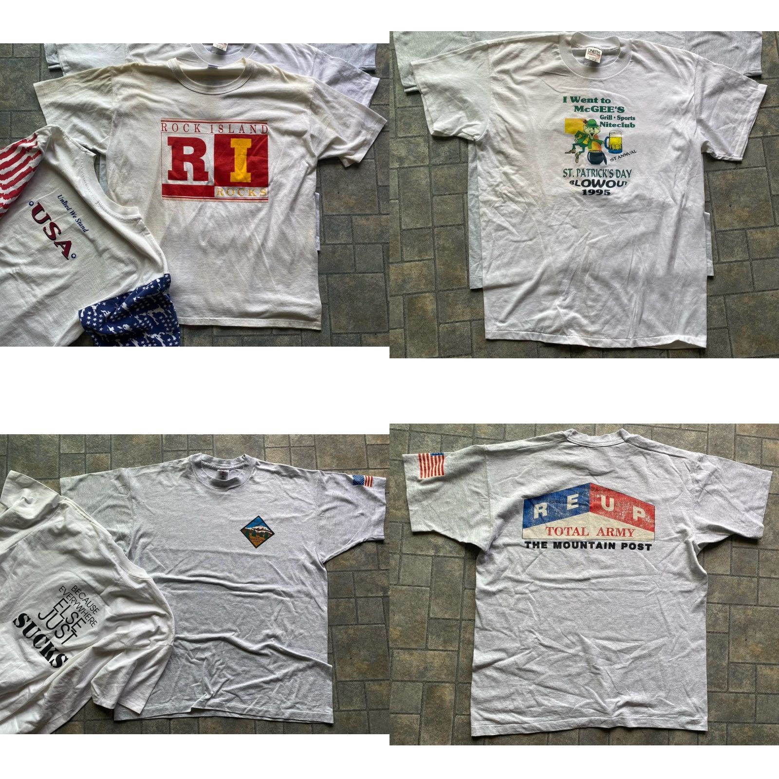 Vintage VINTAGE XL Shirt Lot Of 17 Rockies Oregon Carnival VJ Day Sun USA Steelers VTG Size US XL / EU 56 / 4 - 10 Thumbnail