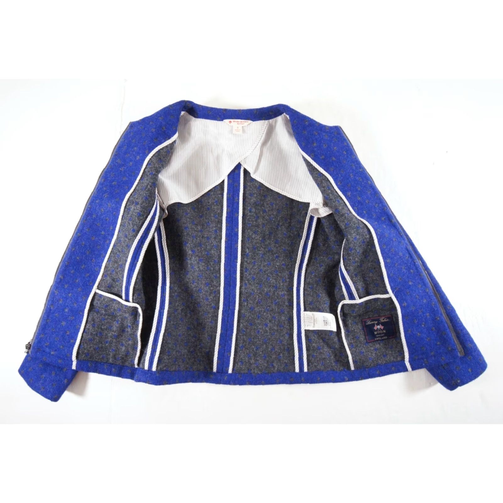 Brooks Brothers Brooks Brothers Womens Blazer Size 0 Blue Wool Full Zip Regular Fit Size XS / US 0-2 / IT 36-38 - 7 Thumbnail