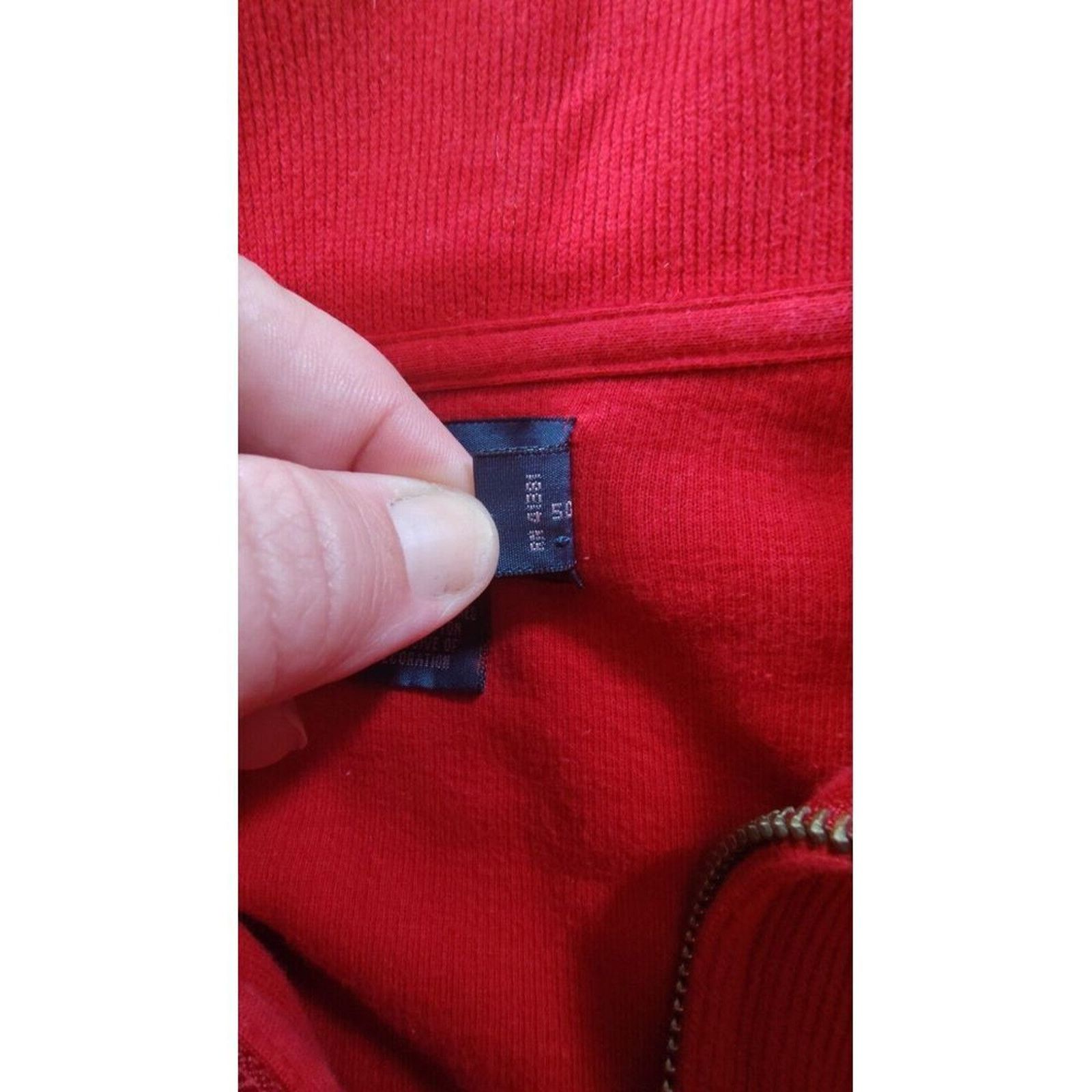 Polo Ralph Lauren VTG Polo Ralph Lauren Pullover 1/4 Zip Pullover Mens XL Red Size US XL / EU 56 / 4 - 9 Thumbnail