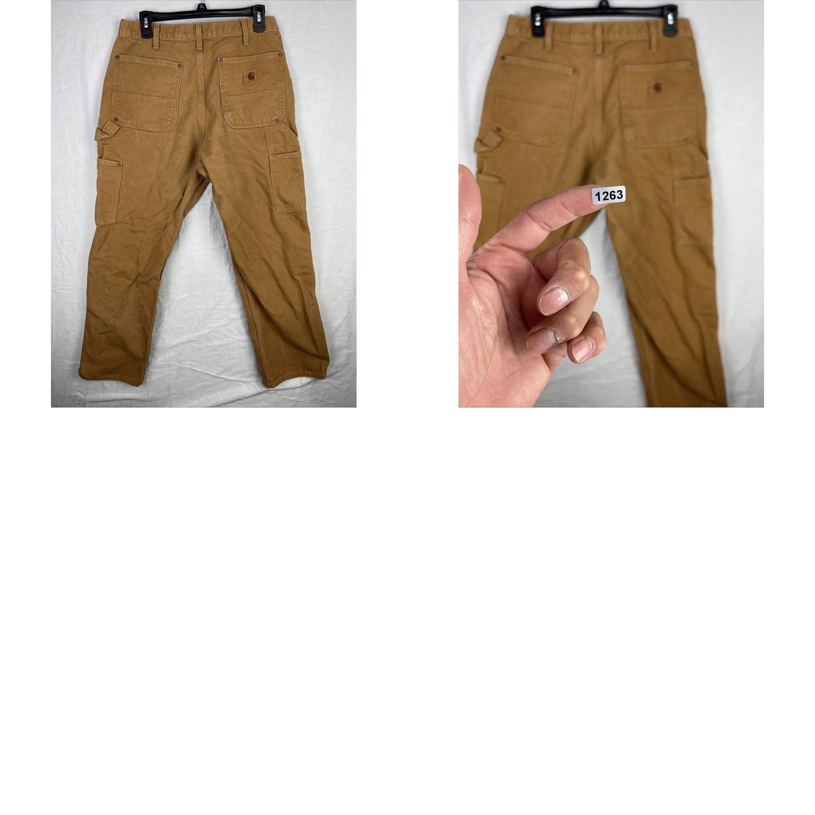 Carhartt Carhartt Pants Mens 32x30 Canvas Carpenter Brown 5-Pocket Straight Relaxed B136 BRN Size US 32 / EU 48 - 10 Thumbnail