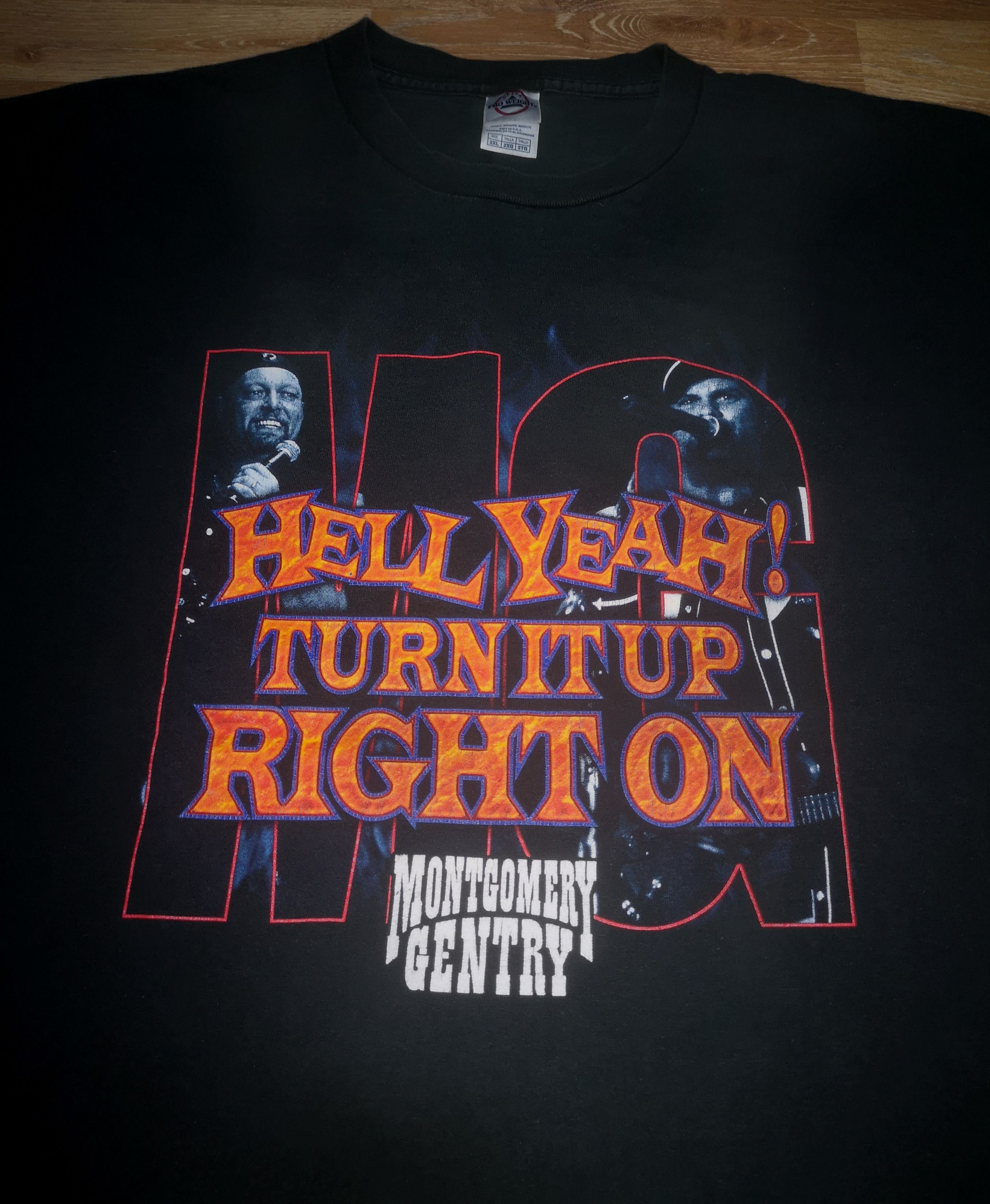 Band Tees × Vintage Vintage Montgomery Gentry Band Tour Hell Yeah Concert Shirt Size US XXL / EU 58 / 5 - 4 Thumbnail