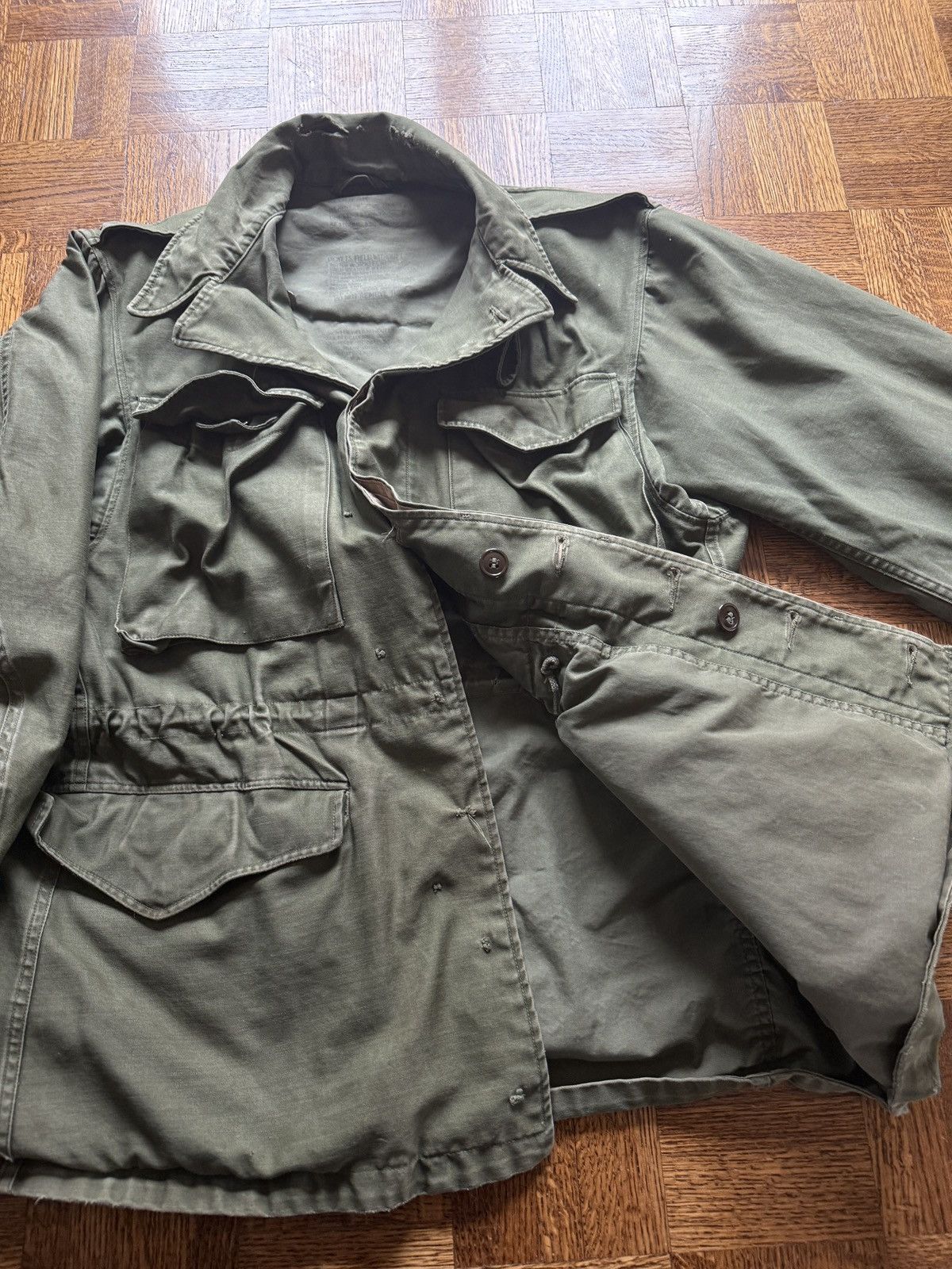 Vintage Vintage 50s Military Army Field Jacket Size US S / EU 44-46 / 1 - 6 Thumbnail