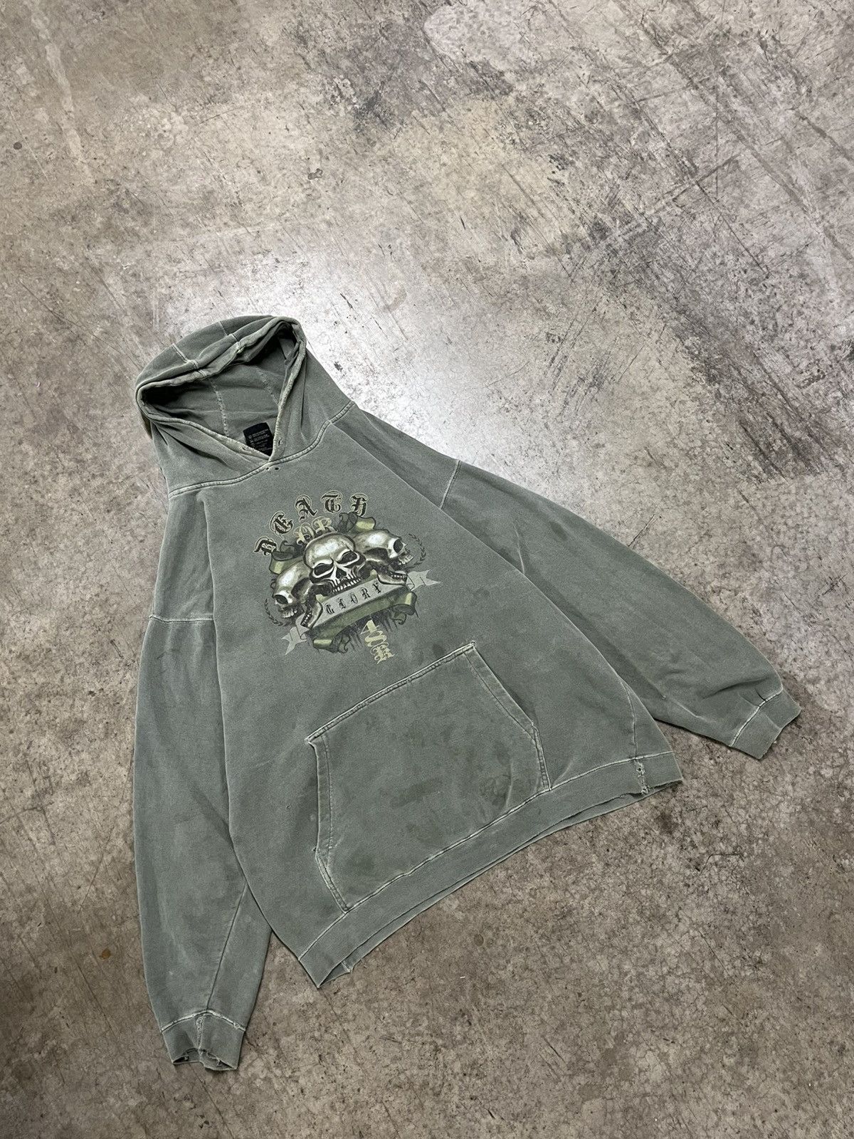 Vintage Y2k top heavy grunge hoodie skater streetwear hype rare Size US L / EU 52-54 / 3 - 2 Thumbnail