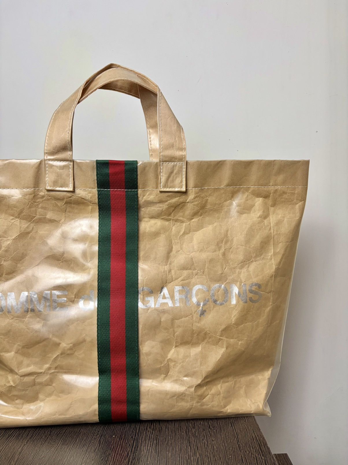 Comme des Garcons FREE TAX! 2018 Gucci CDG Collaboration Clear PVC Tote Bag Size ONE SIZE - 3 Thumbnail