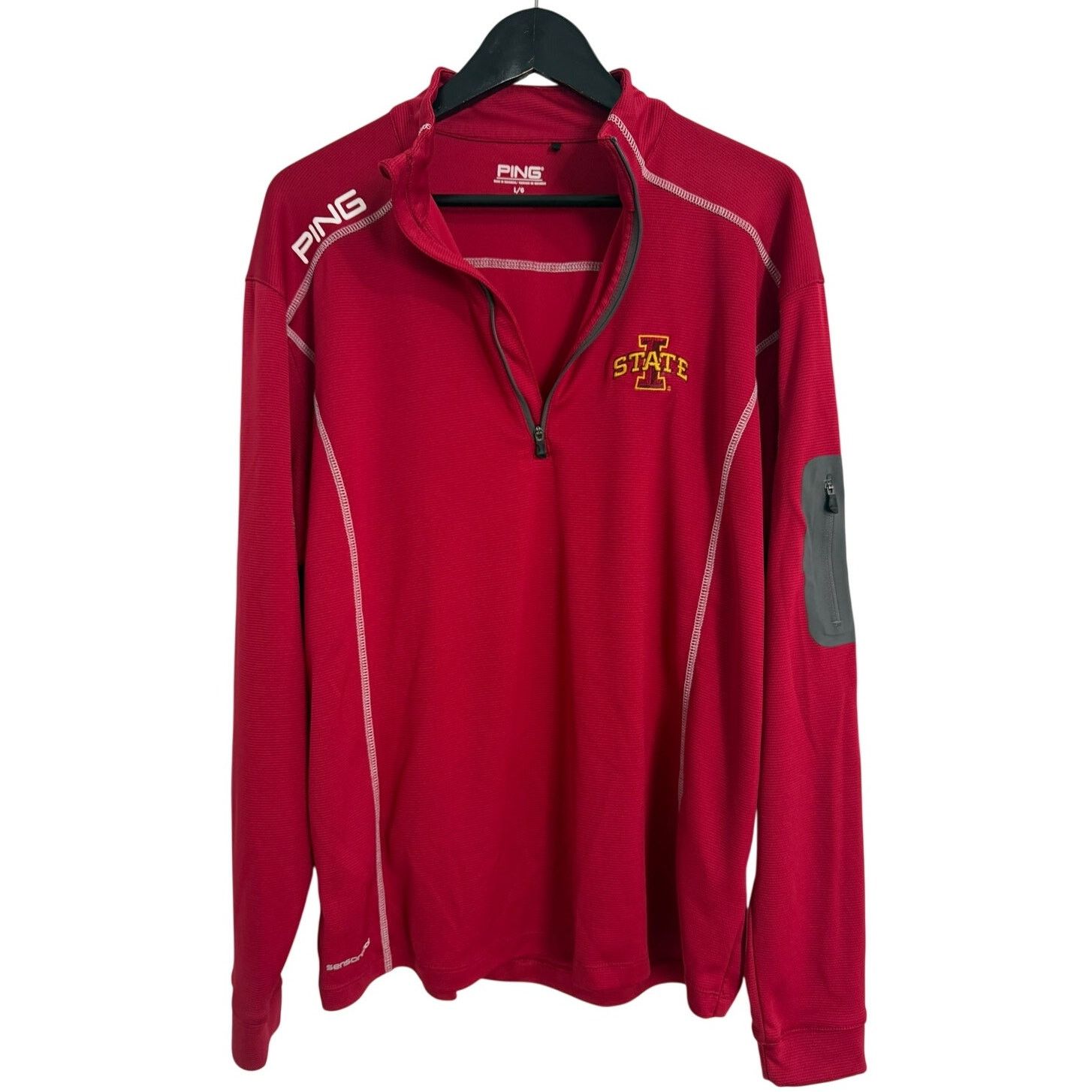 PING Iowa State Cyclones PING 1/4-Zip Pullover Men's Size Large Size US L / EU 52-54 / 3 - 1 Thumbnail