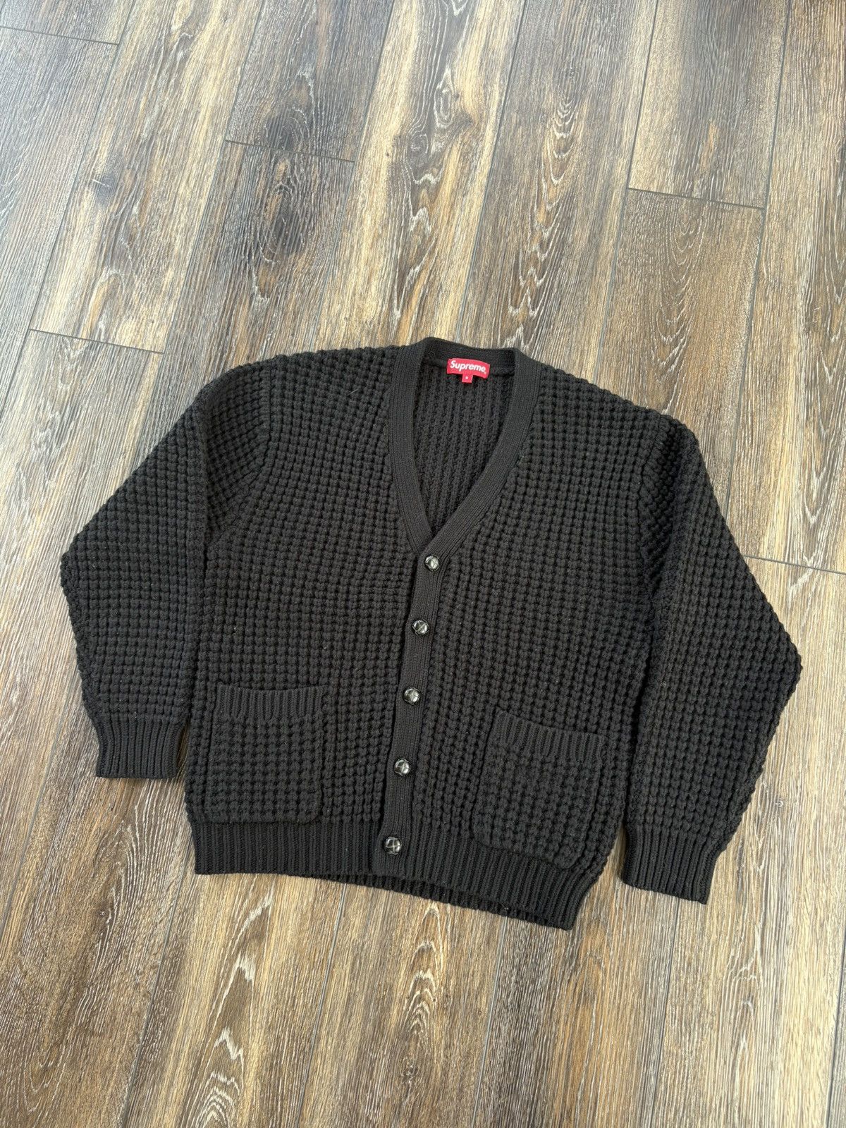 Supreme Waffle Cardigan | Grailed