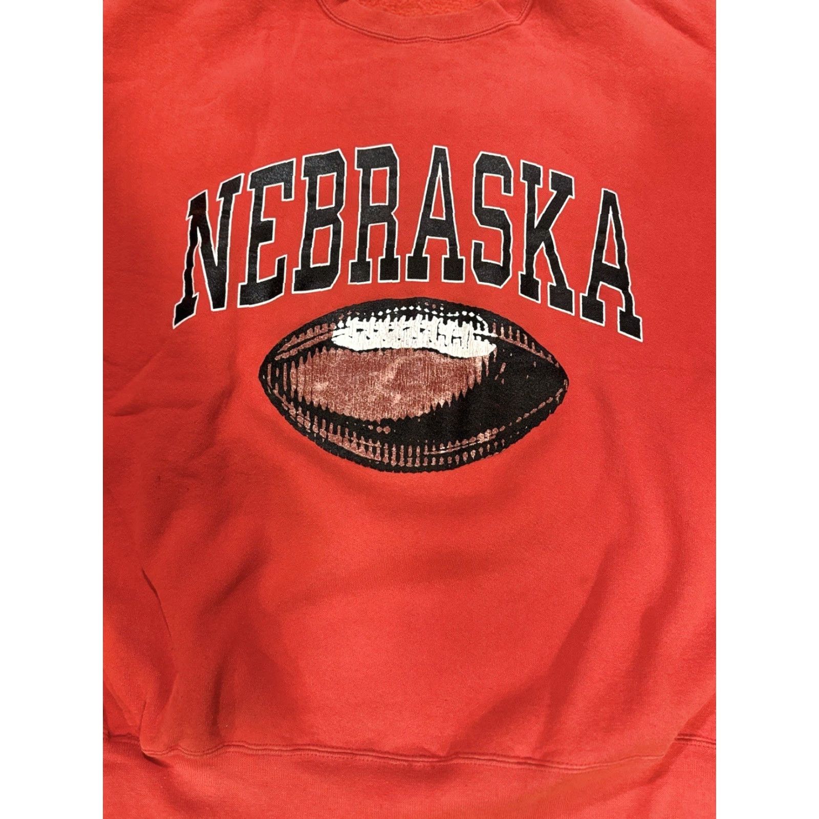 Adidas VTG 90s Adidas Nebraska Huskers Football Sweatshirt Mens XL Red Made In USA Rare Size US XL / EU 56 / 4 - 3 Thumbnail