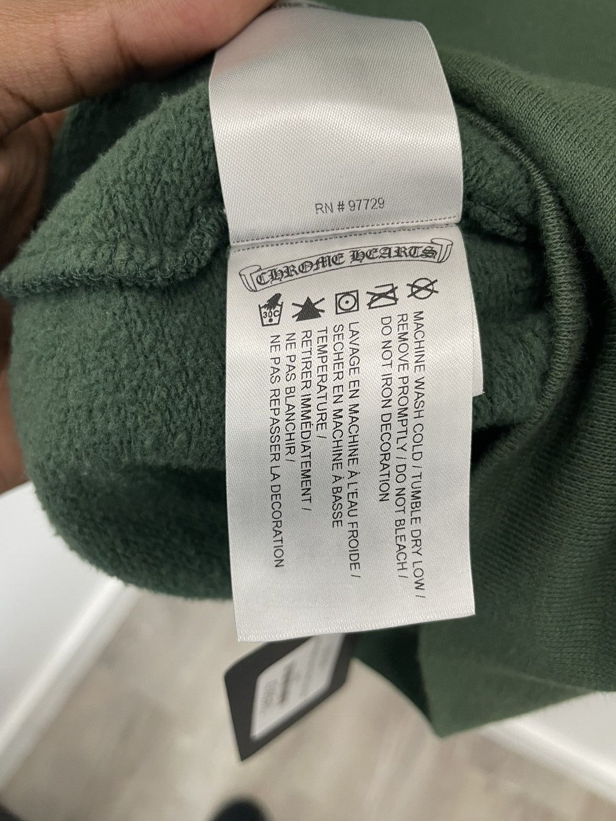 Chrome Hearts Chrome Hearts T-Bar logo Hoodie Dark Green Size US XL / EU 56 / 4 - 10 Thumbnail