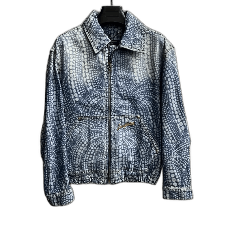 Louis Vuitton Louis Vuitton Blue Pumpkin Pattern Denim Jacket Size US L / EU 52-54 / 3 - 1 Thumbnail