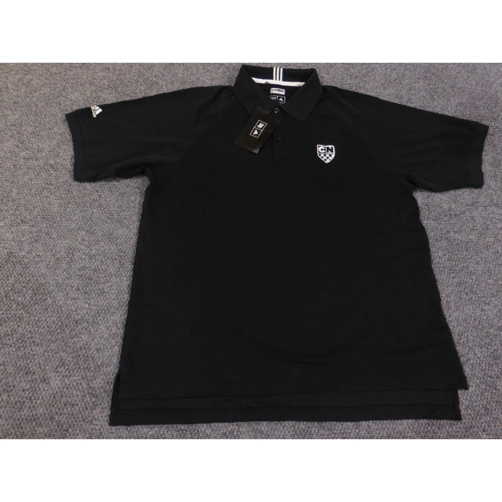 Adidas adidas Polo Shirt XL Mens Black Embroidered Classic Knit Cotton Short Sleeve Golf Vintage (No) N/A Size US XL / EU 56 / 4 - 3 Thumbnail