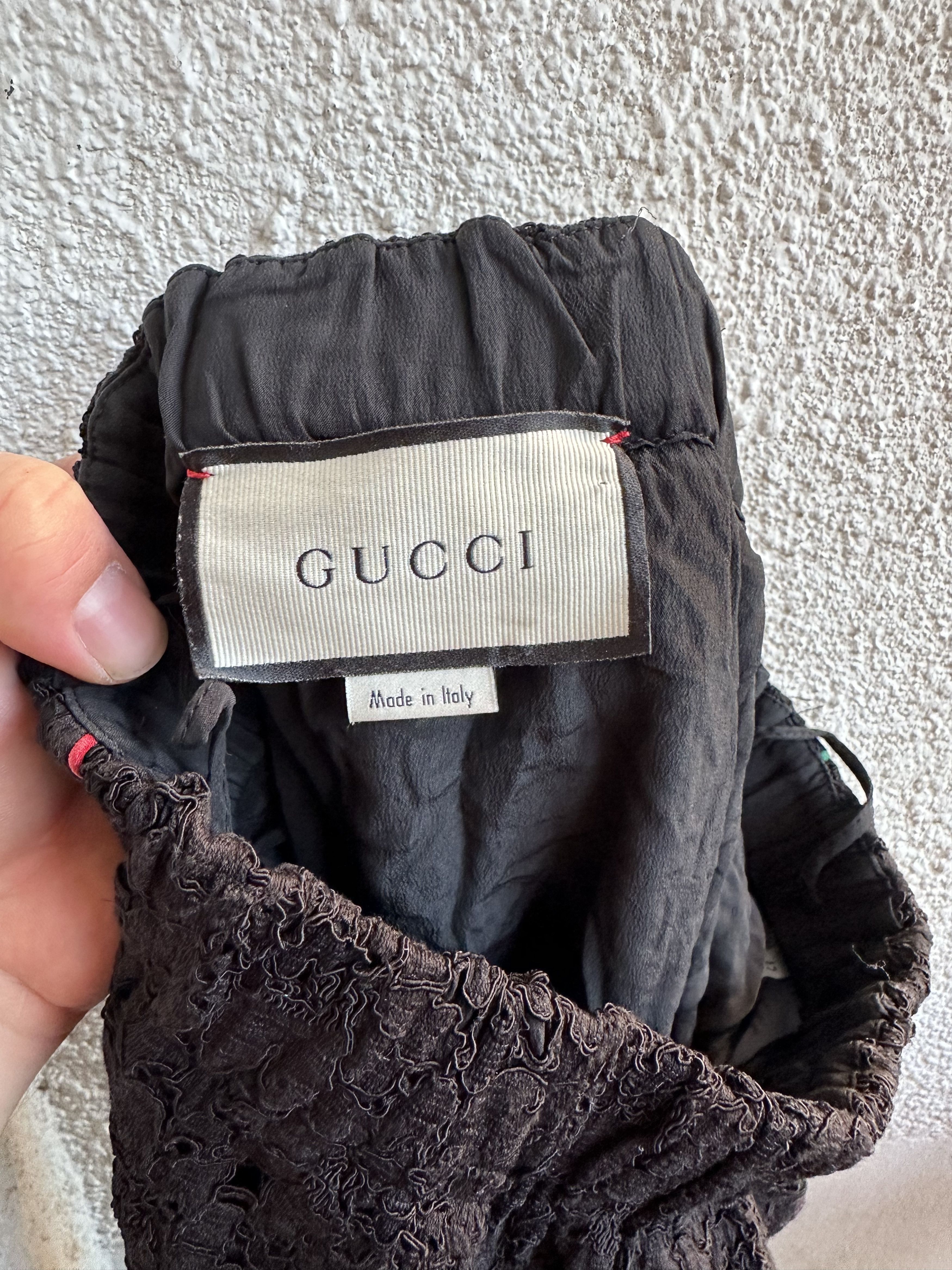 Gucci floral lace loose-fit track pants Size 28" / US 6 / IT 42 - 3 Thumbnail