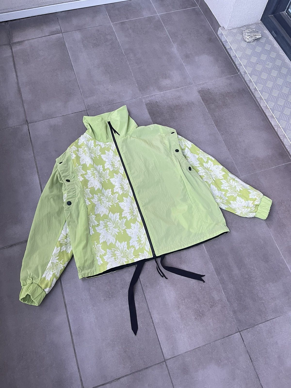 Japanese Brand !DS! AW22 Zsigmond Kassa Acid Green Jacket Coat Size US M / EU 48-50 / 2 - 12 Thumbnail