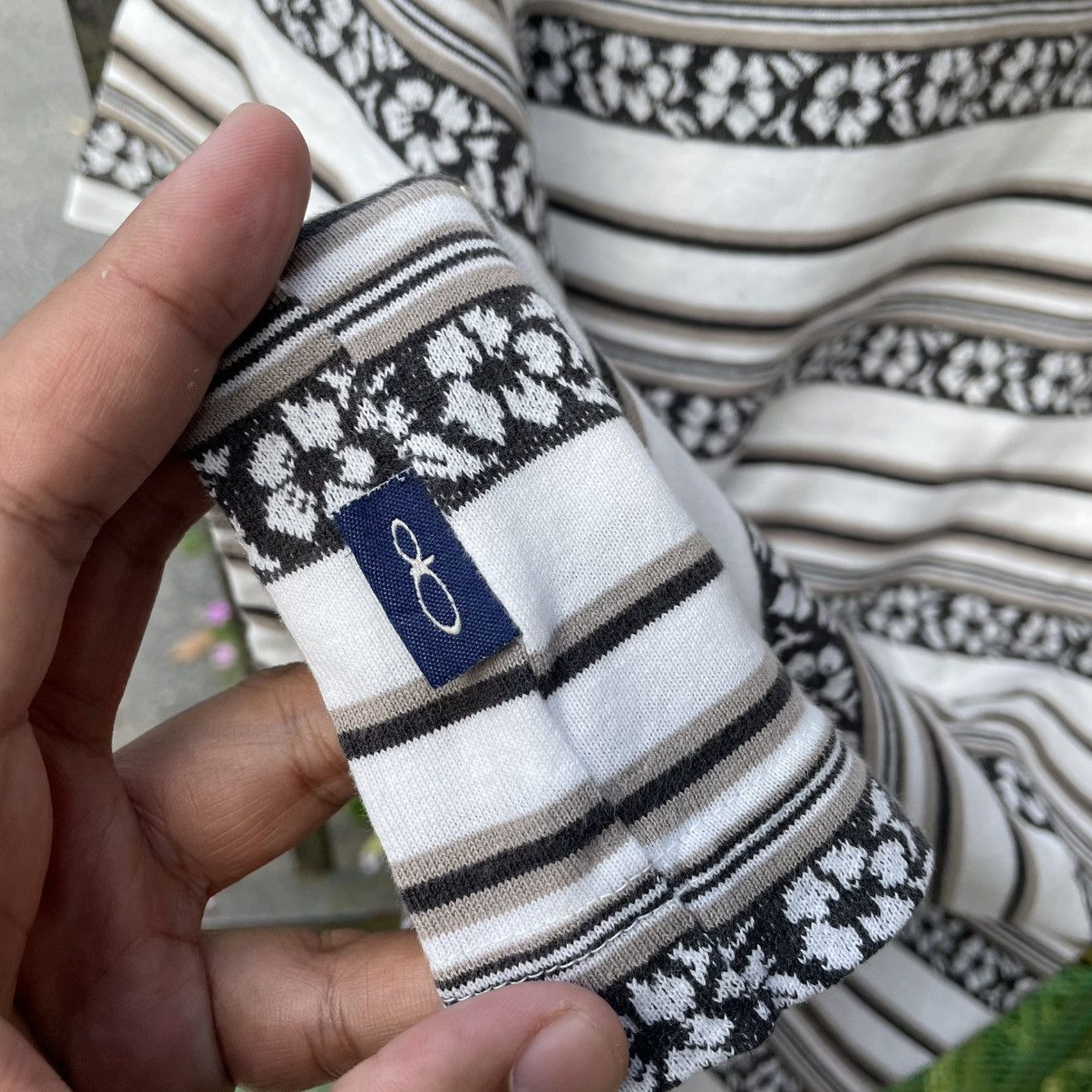 Ocean Pacific 🔥Vintage 90s Ocean Pacific Striped Motive Flower Surf Tee Size US M / EU 48-50 / 2 - 9 Thumbnail