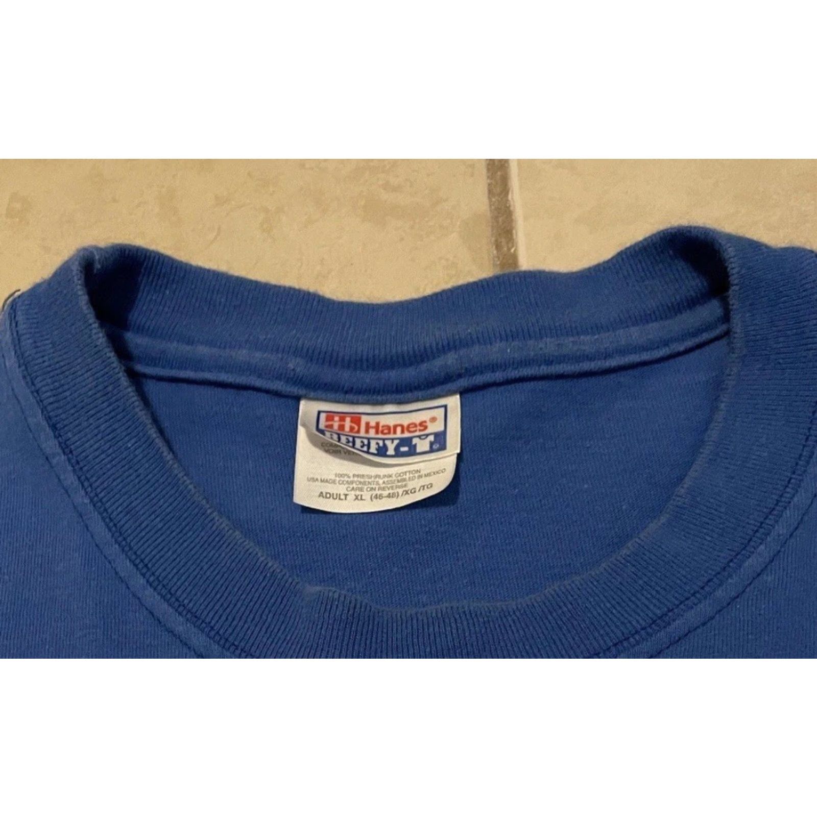 Apple VINTAGE Microsoft Shirt XL Blue 80s 90s Grunge Promo Hewlett Packard Intel i960 Funny Tech USA Space Retro Size US XL / EU 56 / 4 - 6 Thumbnail