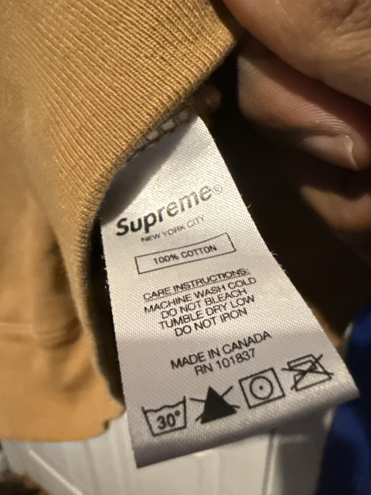 Supreme Supreme denim logo hoodie Size US M / EU 48-50 / 2 - 4 Thumbnail