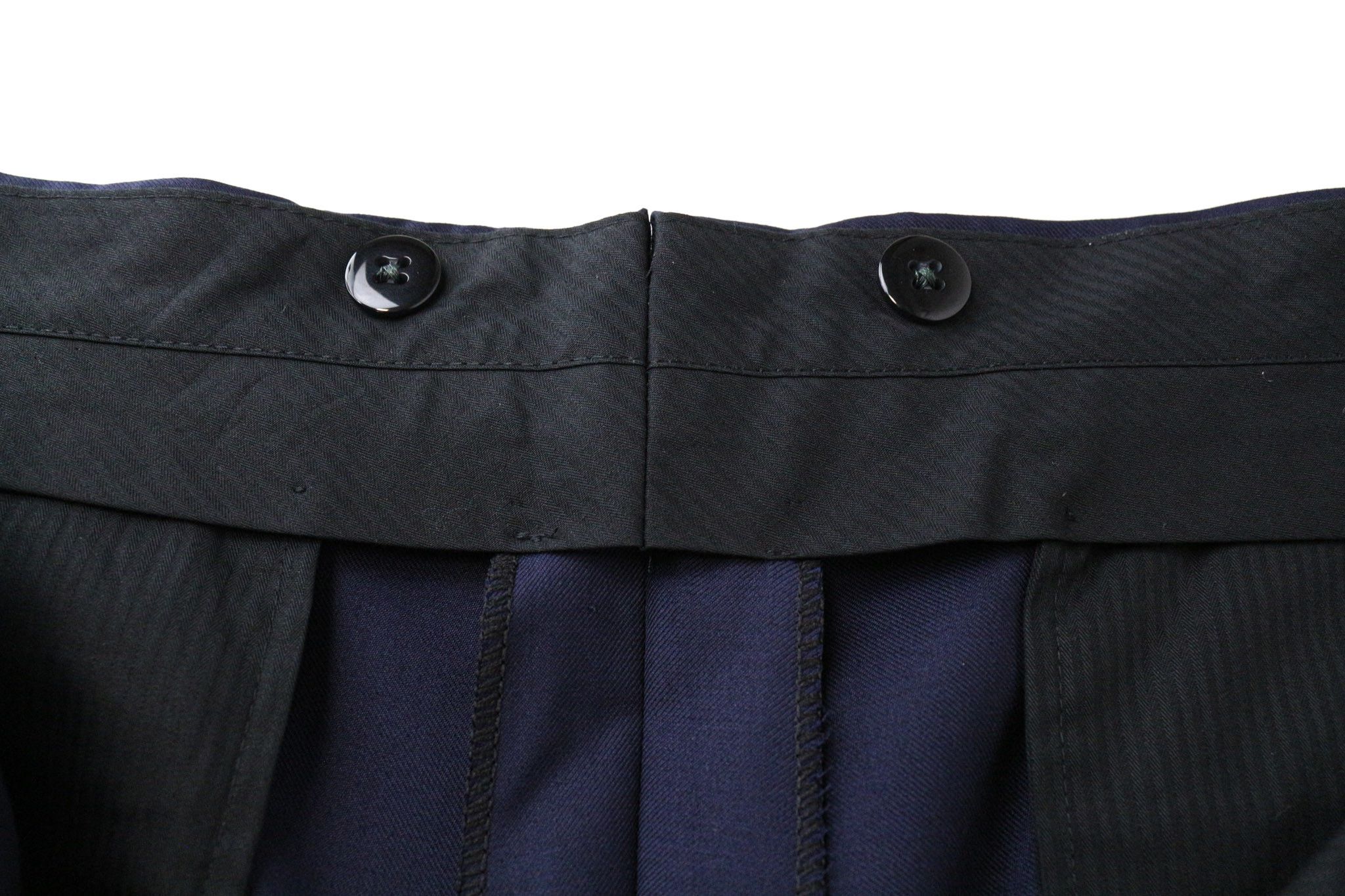 Suitsupply BRESCIA TUX UK46R Navy Wool Pleated Trousers 75191 Size 46R - 7 Thumbnail