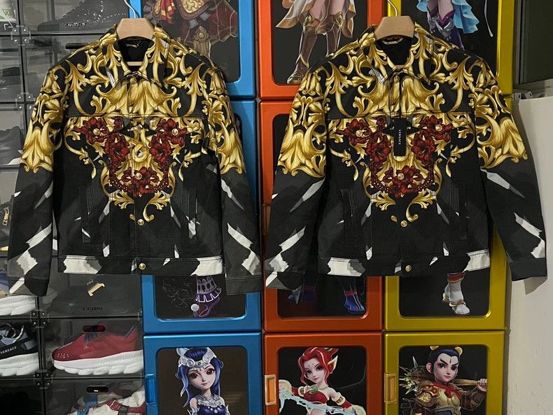 Versace Versace Denim jacket jacket cotton suit Size US XL / EU 56 / 4 - 9 Thumbnail