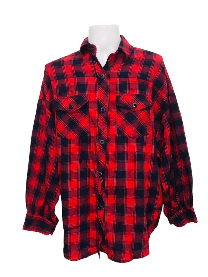 Flannel × Japanese Brand Over size flannel Size XXL / US 16-18 / IT 52-54 - 1 Thumbnail