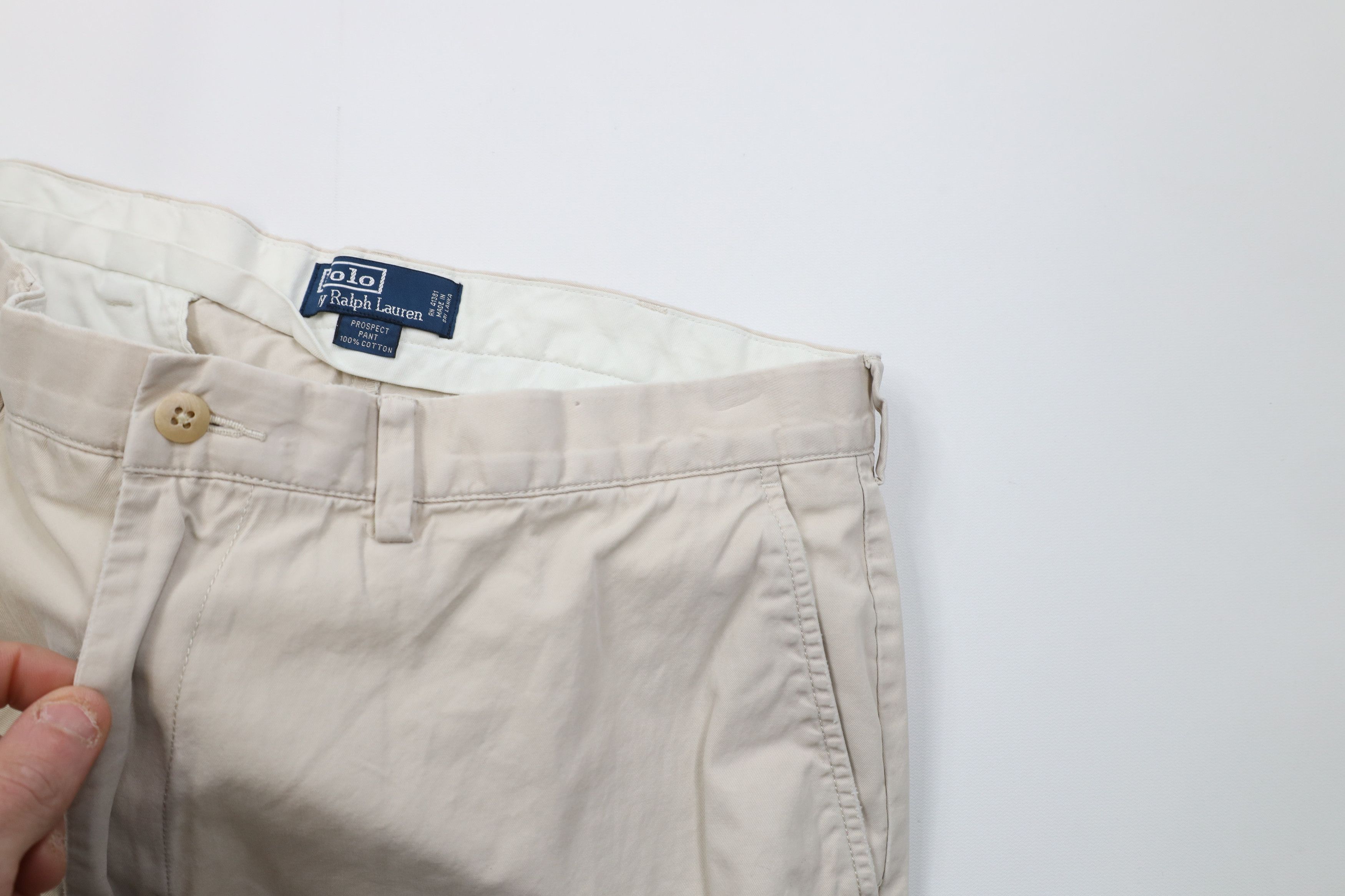 Ralph Lauren Vintage 90s Ralph Lauren Prospect Wide Leg Chino Pants Stone Size US 38 / EU 54 - 9 Thumbnail