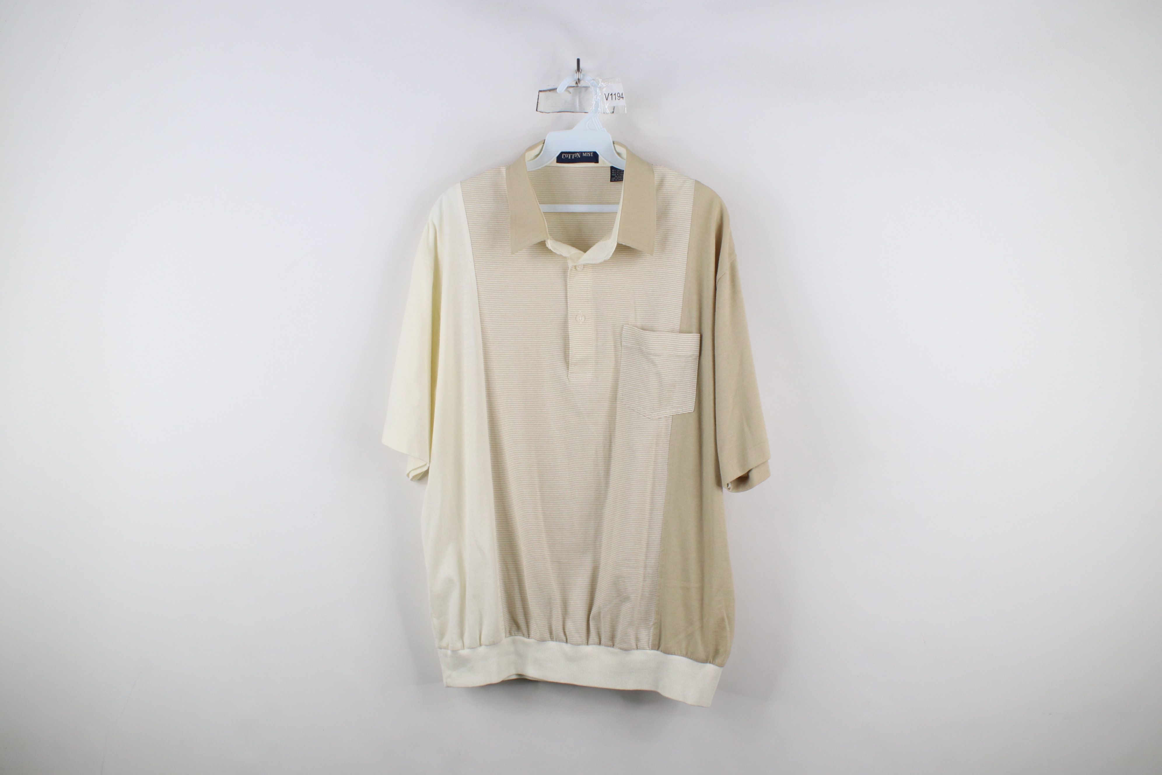 Vintage Vintage 90s Streetwear Block Collared Pullover Polo Shirt Size US XL / EU 56 / 4 - 1 Thumbnail