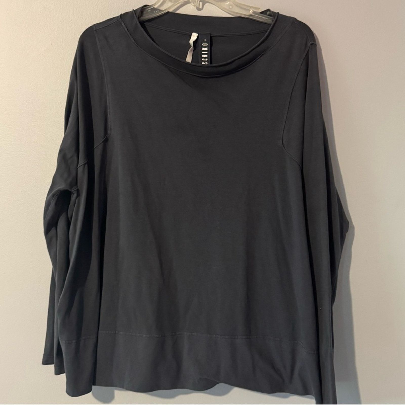 Other ISCHIKO long sleeve gray knit top size 1 = size medium Size M / US 6-8 / IT 42-44 - 1 Thumbnail