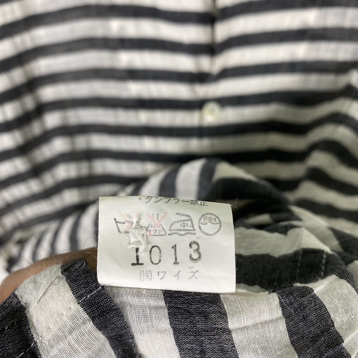 Y's × Yohji Yamamoto Vintage Y's Yohji Yamamoto Beige Striped Shirt Button Size M / US 6-8 / IT 42-44 - 8 Thumbnail