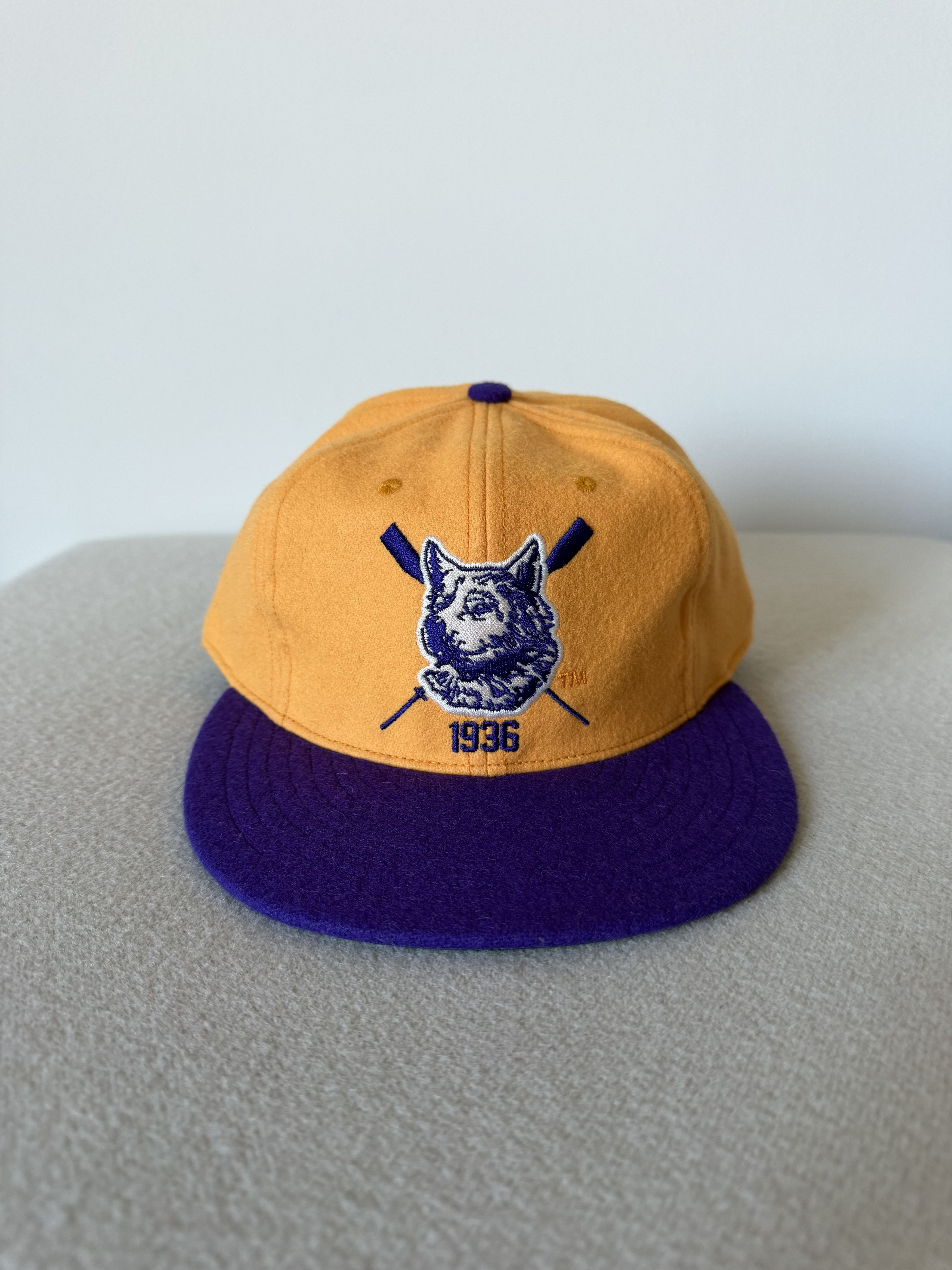 Ebbets Field Flannels 7 7/8 Ebbets University Washington 1936 Rowing Team Hat Size ONE SIZE - 1 Thumbnail