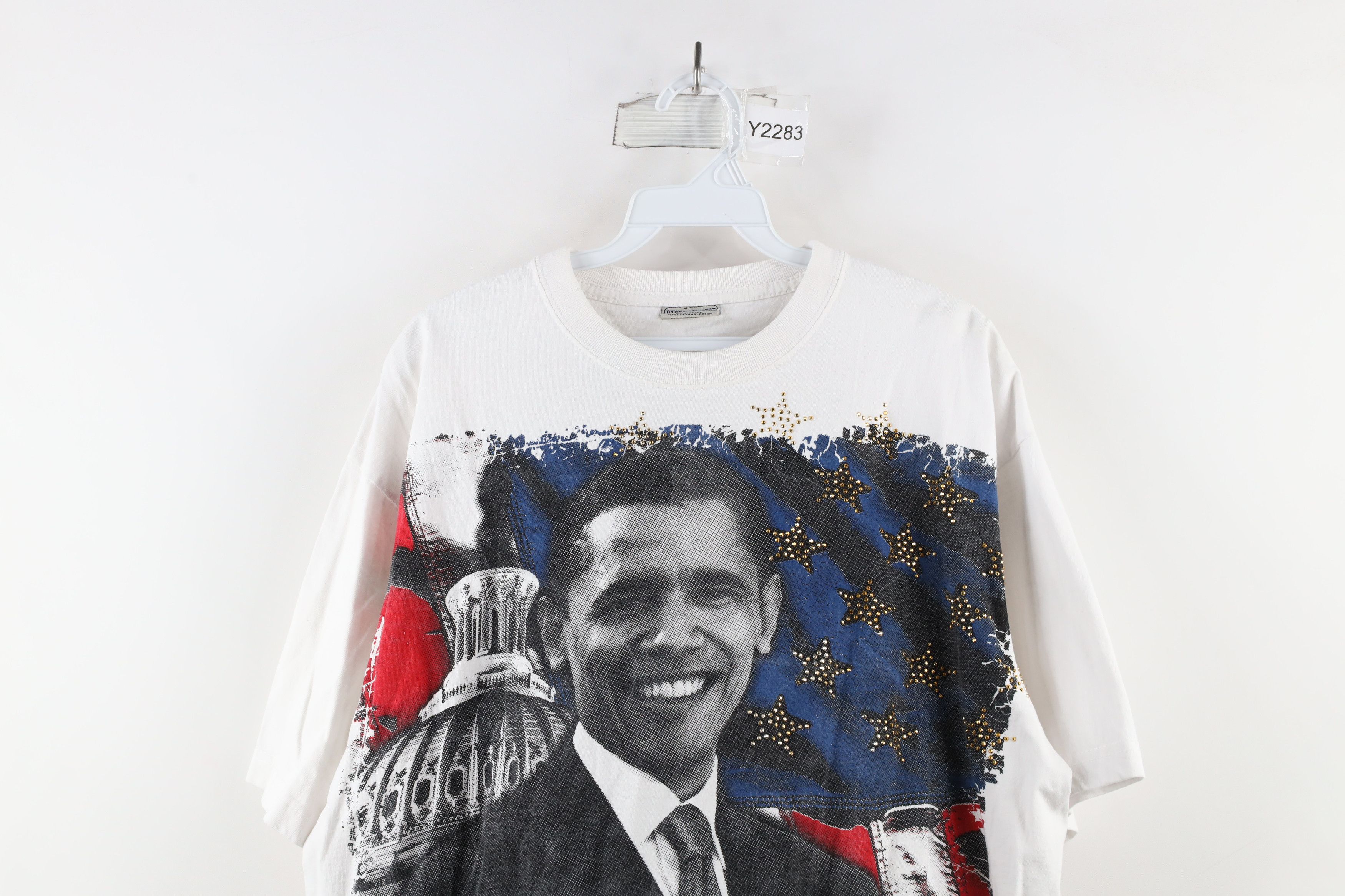 Vintage Vintage Y2K Change President Barack Obama Rap Tee T-Shirt Size US XL / EU 56 / 4 - 2 Thumbnail