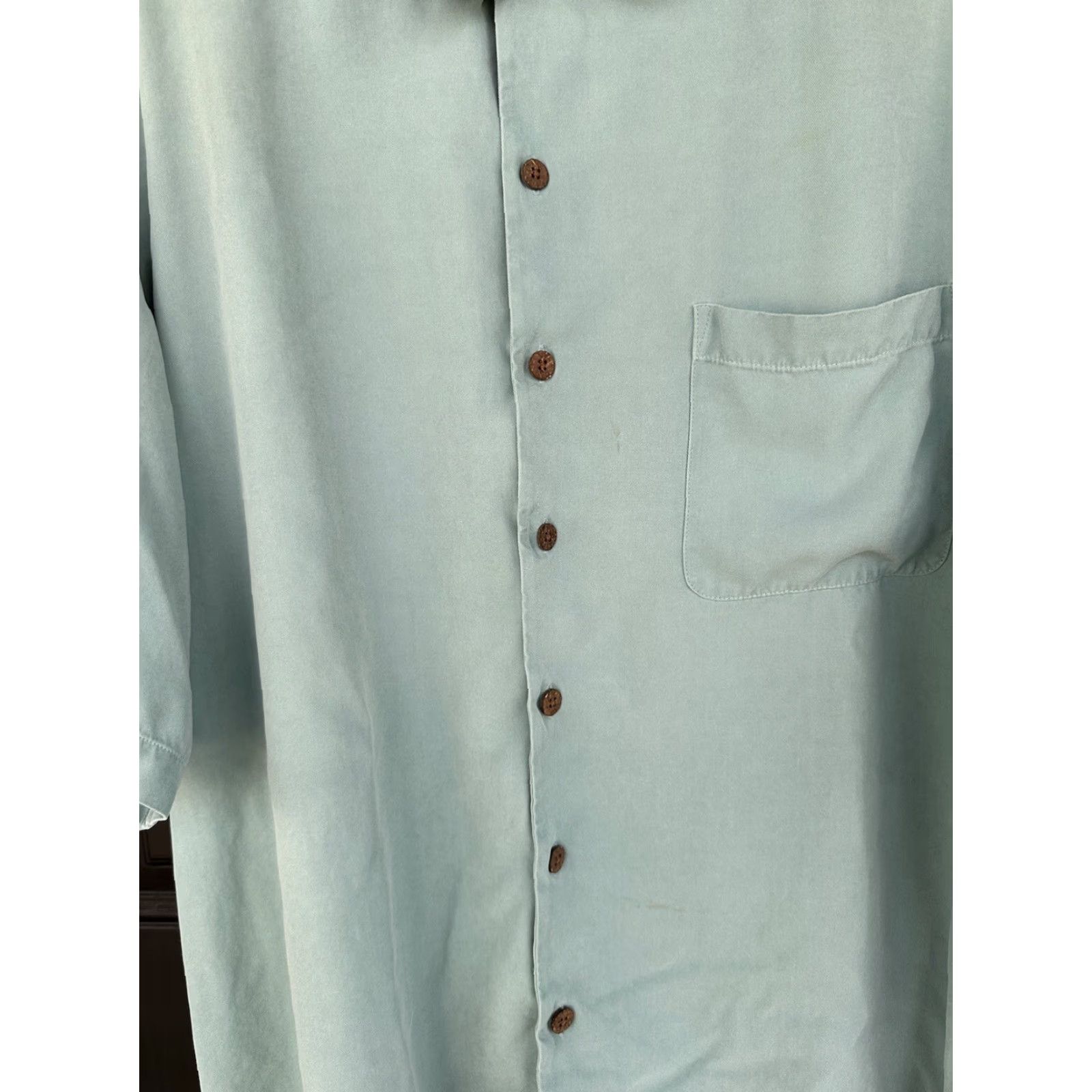 Tommy Bahama Tommy Bahama Men's L Shirt Silk Blue Embroidered Button-Up Casual Travel Size US L / EU 52-54 / 3 - 5 Thumbnail