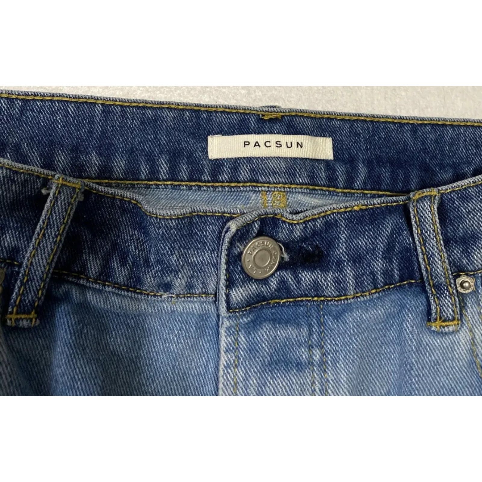 Pacsun Pacsun Jeans Women 30W Blue Denim Mid Wash High Rise 26in Inseam Button Closure Size 30" / US 8 / IT 44 - 3 Thumbnail
