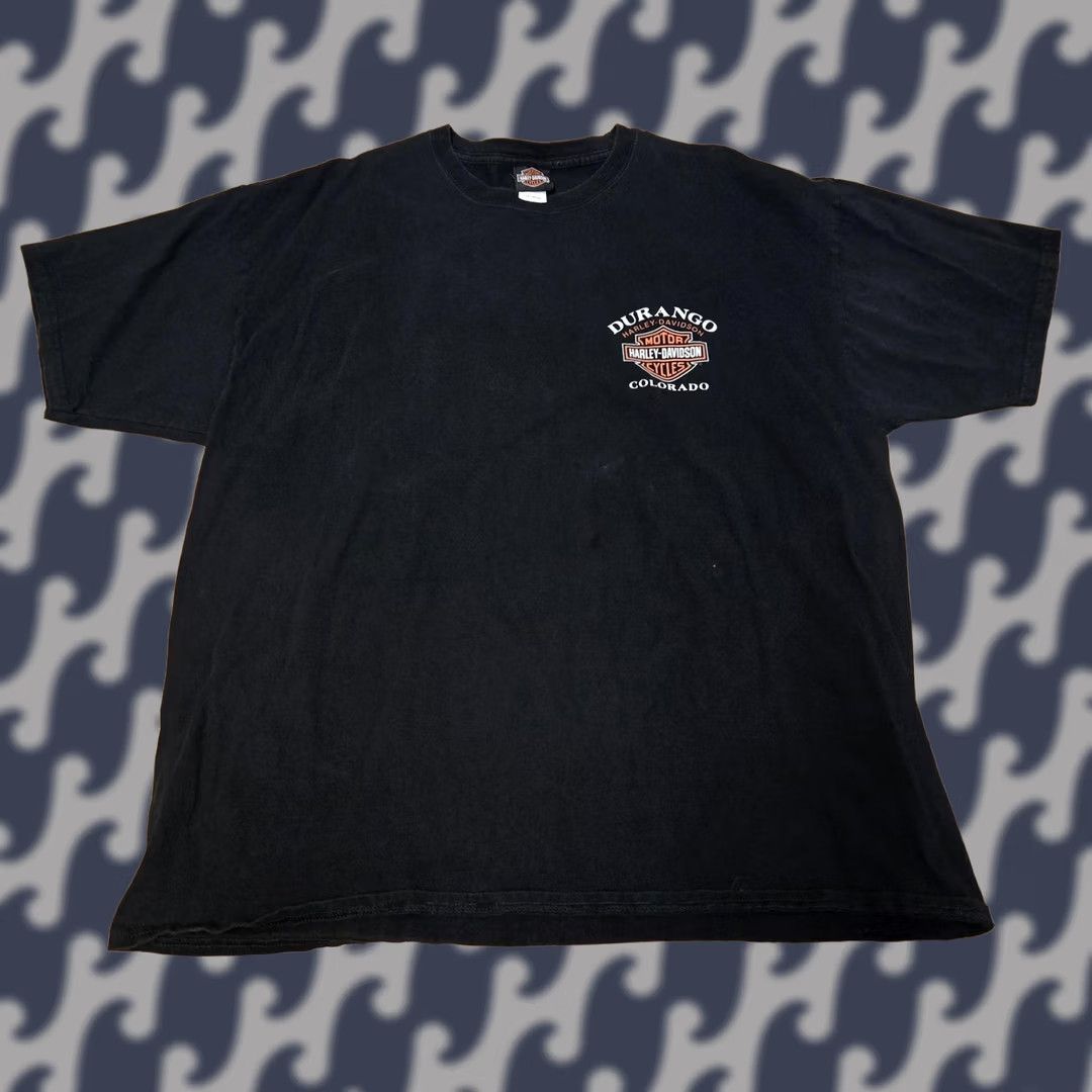 Harley Davidson Harley-Davidson Shirt Mens 2XL Black Million Dollar Highway Durango Colorado 2013 Size US XXL / EU 58 / 5 - 1 Thumbnail