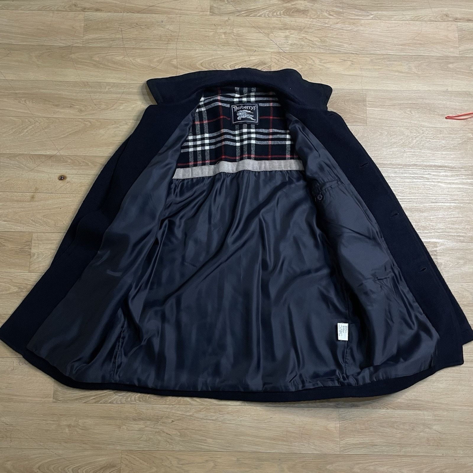 Burberry vintage burberry coat NOVA CHECK wool jacket mens blue navy Size US L / EU 52-54 / 3 - 3 Thumbnail