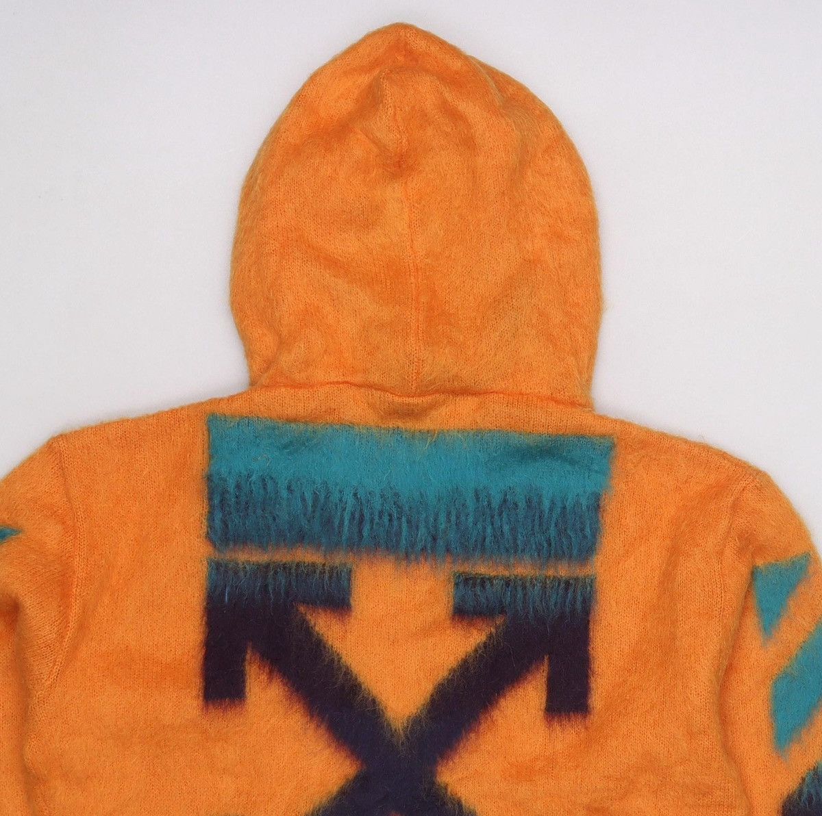 Off-White OFF-WHITE Brushed Arrows Mohair Zip Up Hoodie Size US XS / EU 42 / 0 - 4 Thumbnail