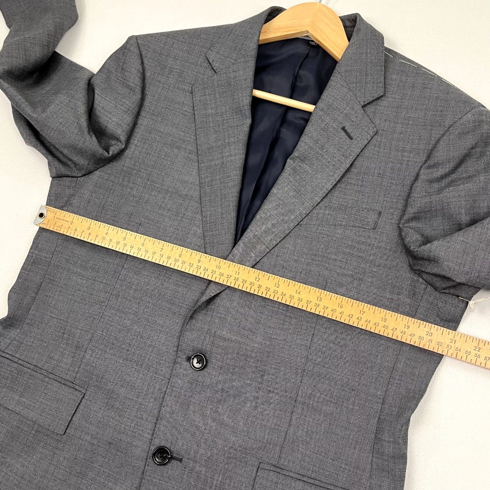 J.Crew J.CREW Ludlow Blazer Men 40R Gray Wool Four-Season Classic Fit Jacket Size 40R - 6 Thumbnail