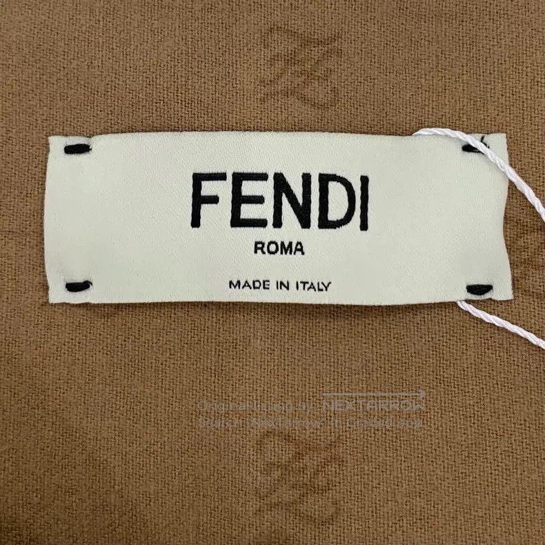 Fendi Fendi Brown logo full print wool pleated skirt shorts Size 42" / US 20 - 5 Thumbnail