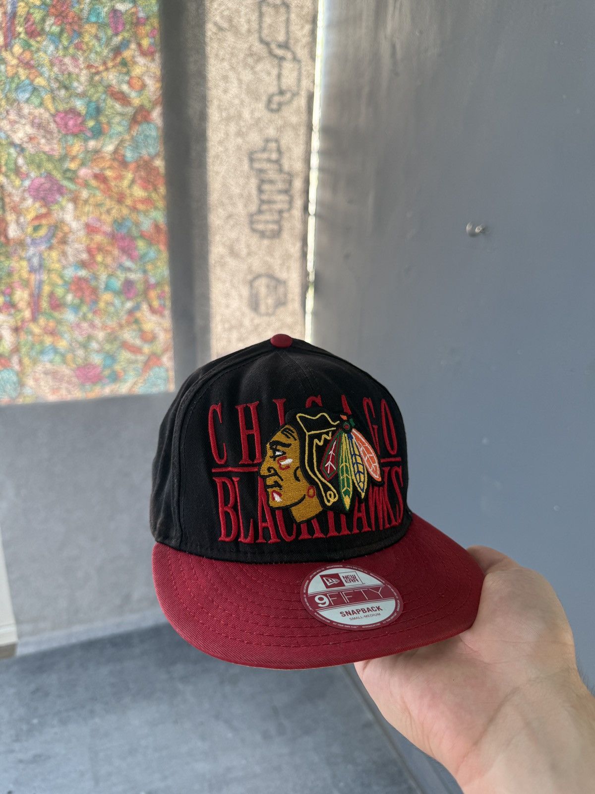 New Era Chicago Blackhawks New Era Snapback with Patch Size ONE SIZE - 2 Thumbnail