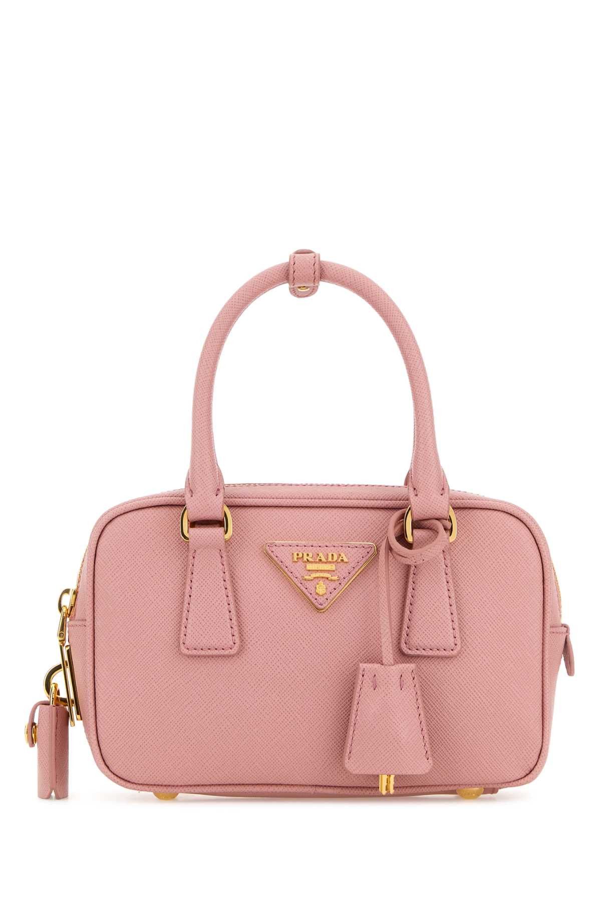 Prada Pink Leather Handbag Size ONE SIZE - 1 Thumbnail