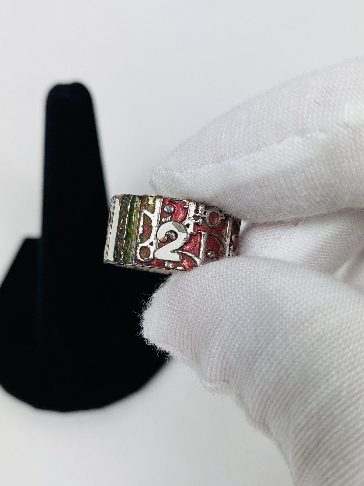 Dior Dior Red Trotter 2 ring size 5 Size ONE SIZE - 2 Thumbnail