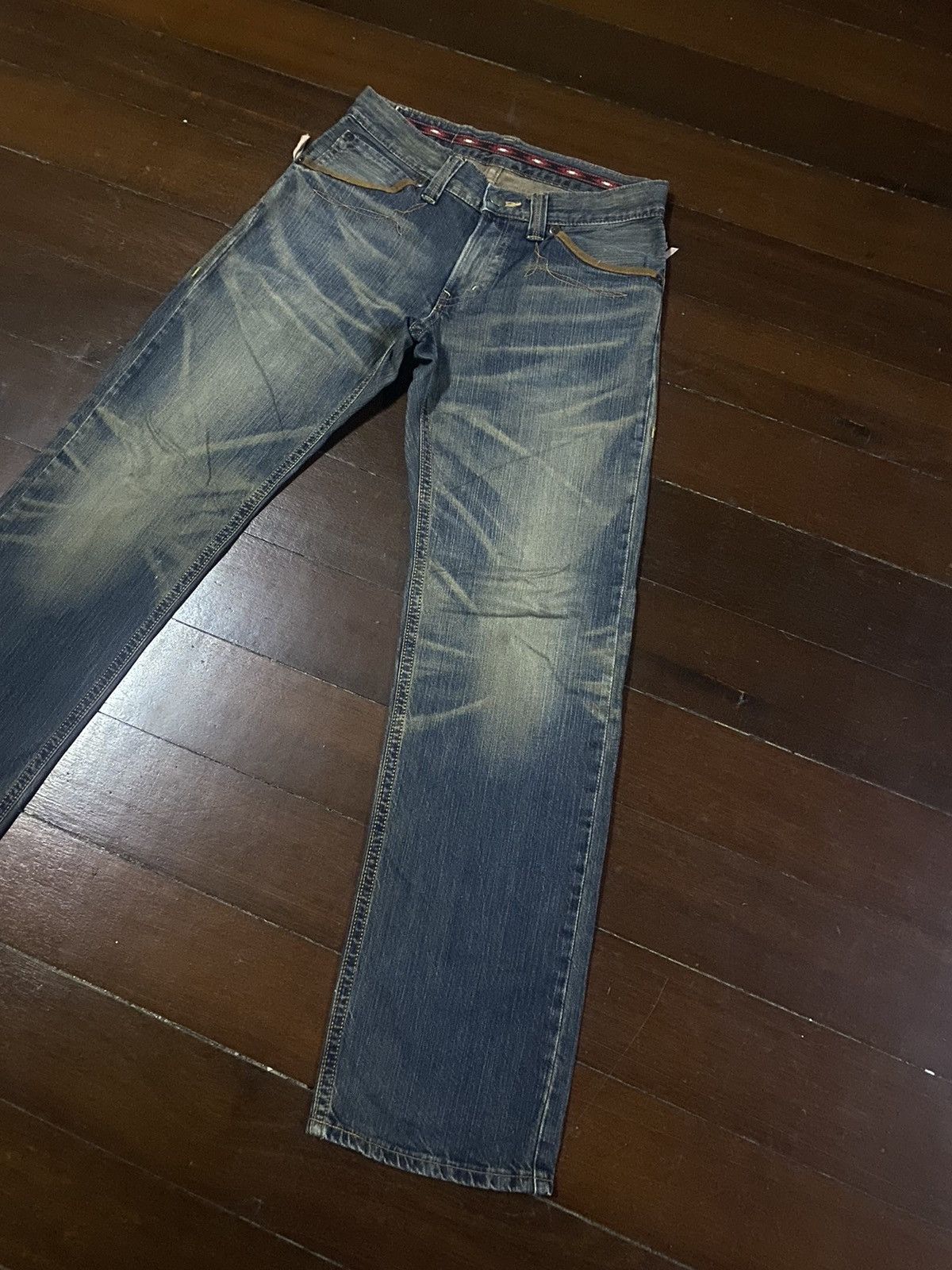Edwin Fire 🔥 EDWIN EXCLUSIVE VINTAGE dirty mud wash Size US 34 / EU 50 - 3 Thumbnail