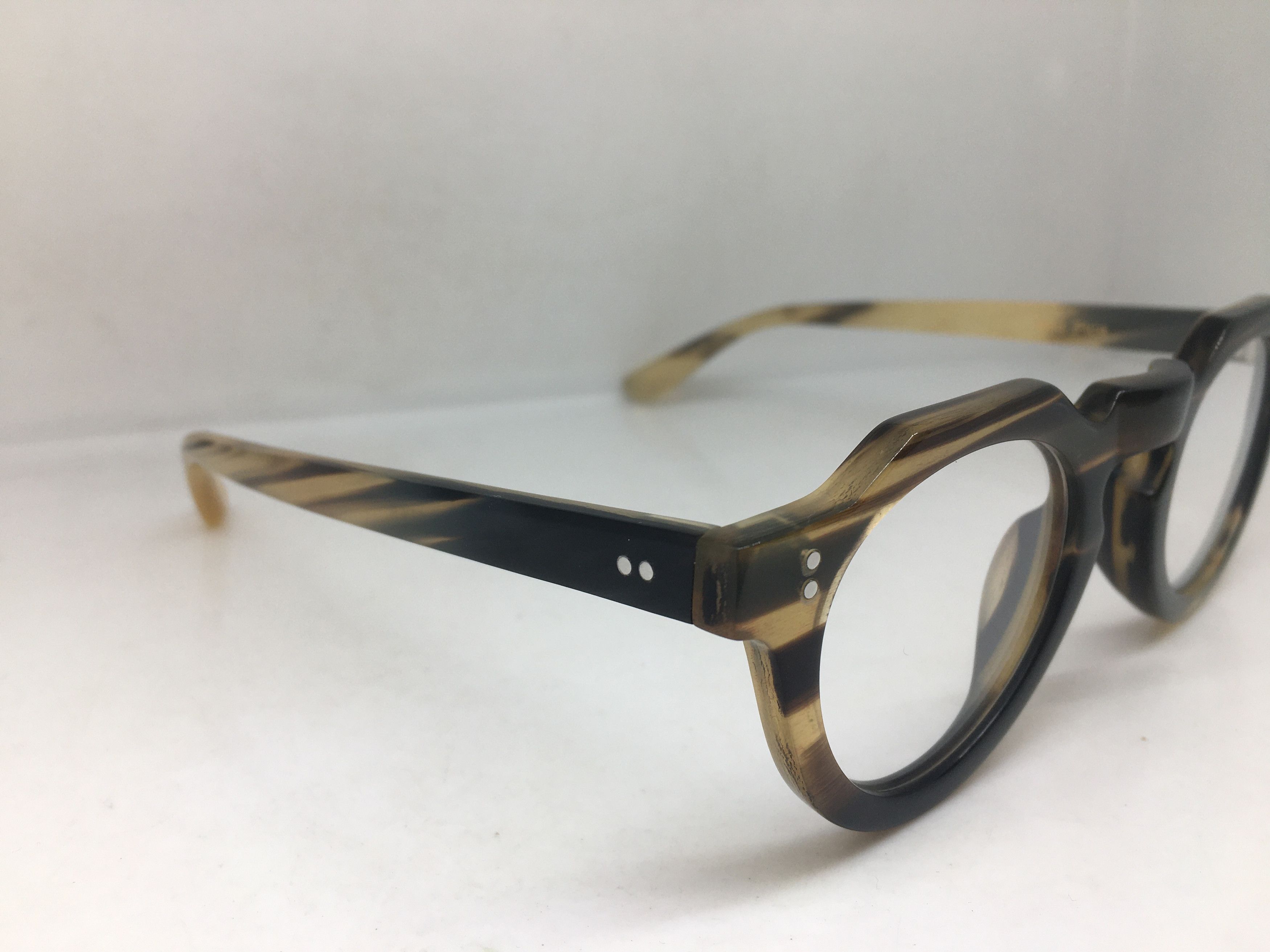 Lesca Lunetier Lesca Lunetier Genuine Horn PICA Architect Eyeglasses Size ONE SIZE - 2 Thumbnail