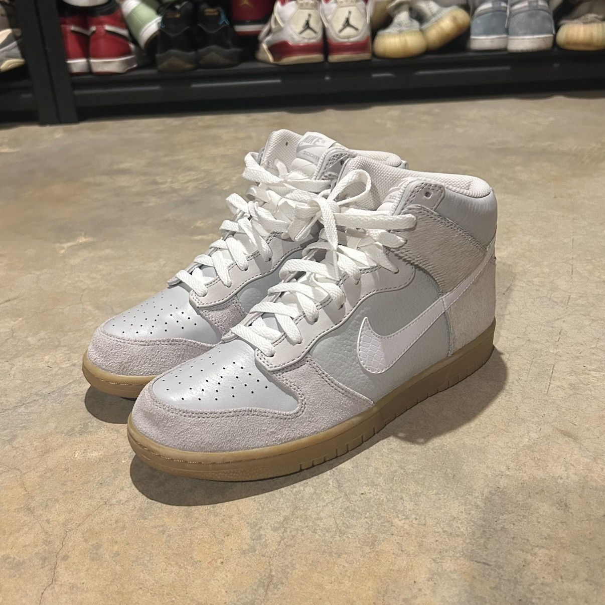 Nike × Nike SB Nike Dunk High Premium Neutral Grey Pony Hair 2008 US 9 Size US 9 / EU 42 - 3 Thumbnail