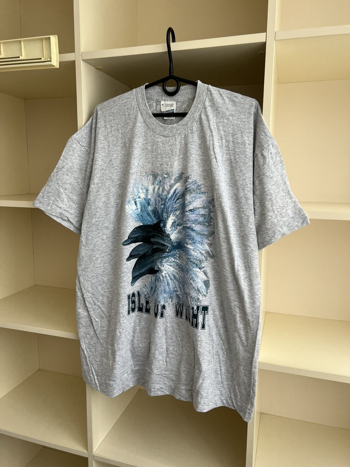 Vintage Vintage 1990s Isle Of Wight Dolphins T-Shirt Screen Stars Size US XL / EU 56 / 4 - 3 Thumbnail