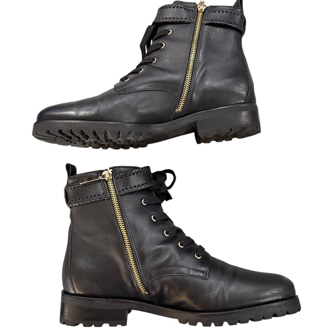 Jack Rogers Jack Roger’s Peyton Bootie Motorcycle Combat Boots Black 8M Size US 8 / IT 38 - 3 Thumbnail