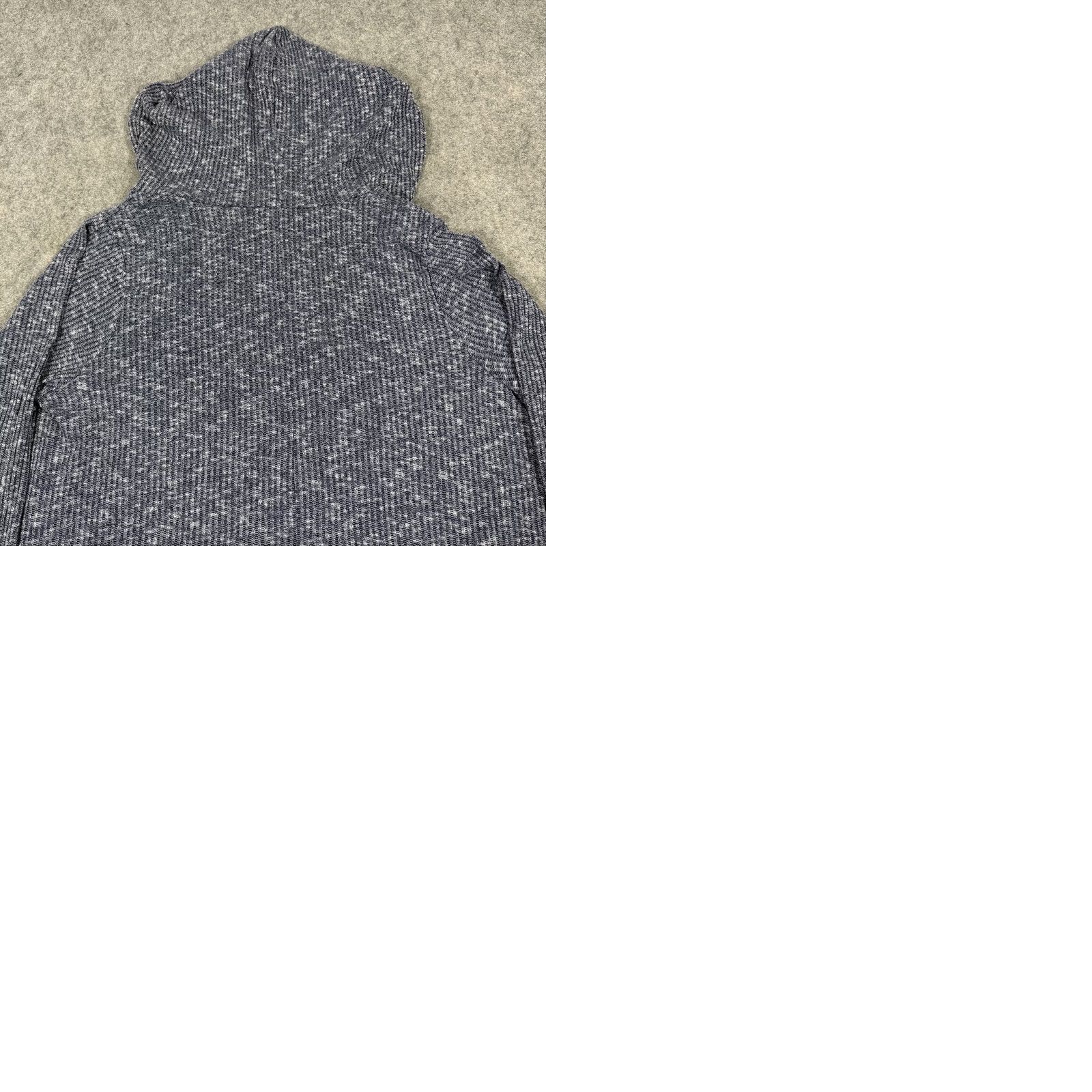 Vintage August Mist Open Front Cardigan Sweater 1X Gray Women's Plus Size Knit Hooded Lightweight Open Front Casual 90s Theme Mens Womens Size XL / US 12-14 / IT 48-50 - 10 Thumbnail