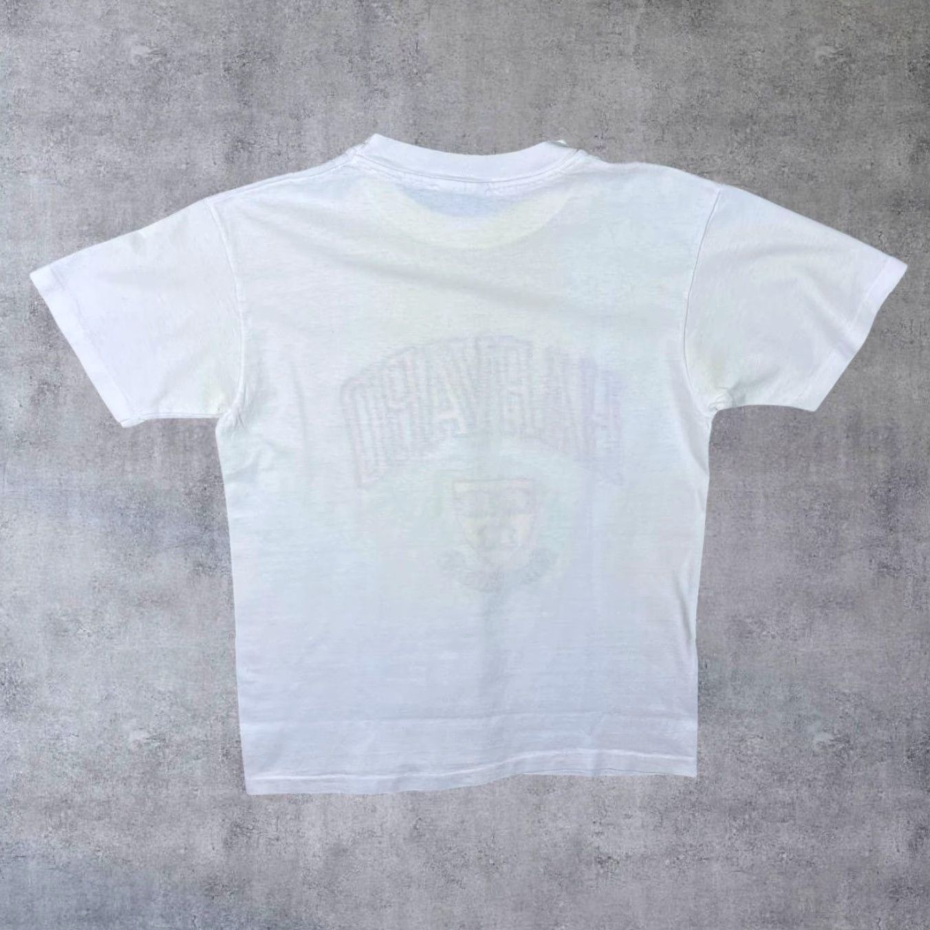 Vintage VINTAGE Harvard University Neon College Souvenir Graphic Single Stitch T-Shirt M Mens White 80s Size US M / EU 48-50 / 2 - 2 Thumbnail